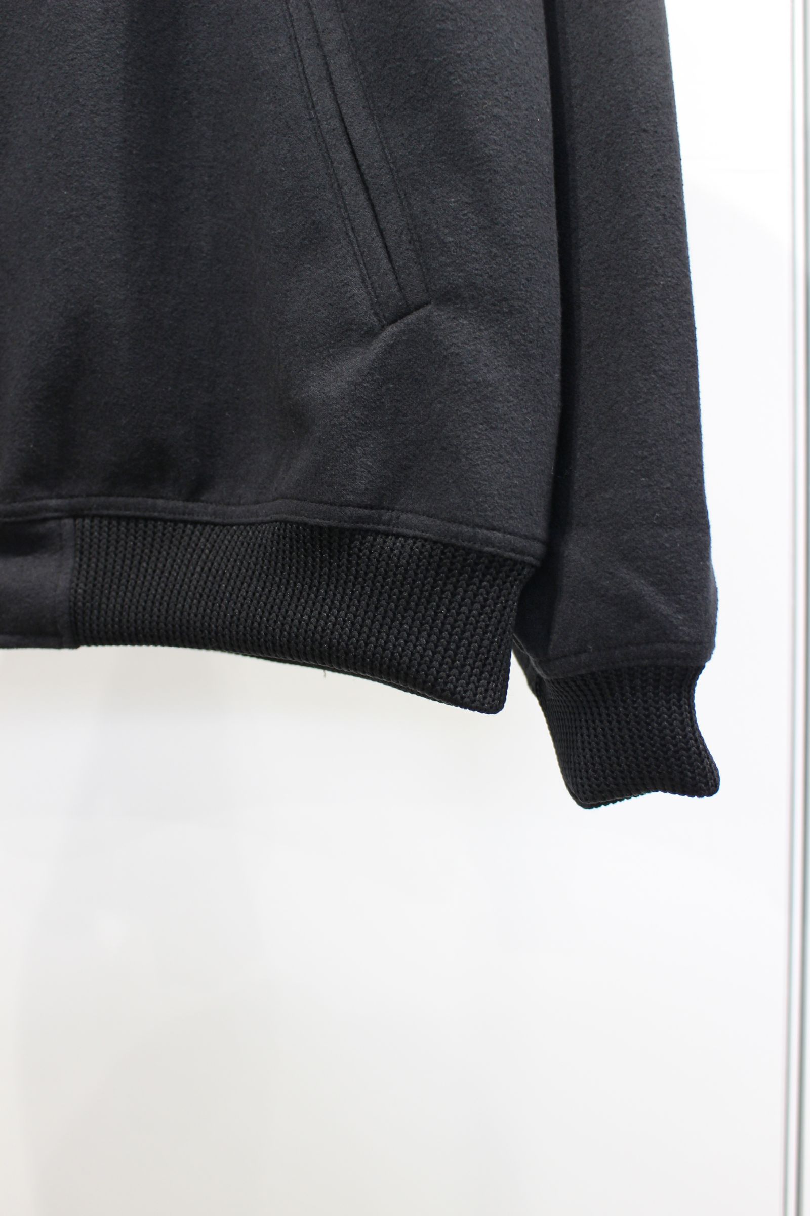 BOUCLE VERSITY JACKET/BLACK