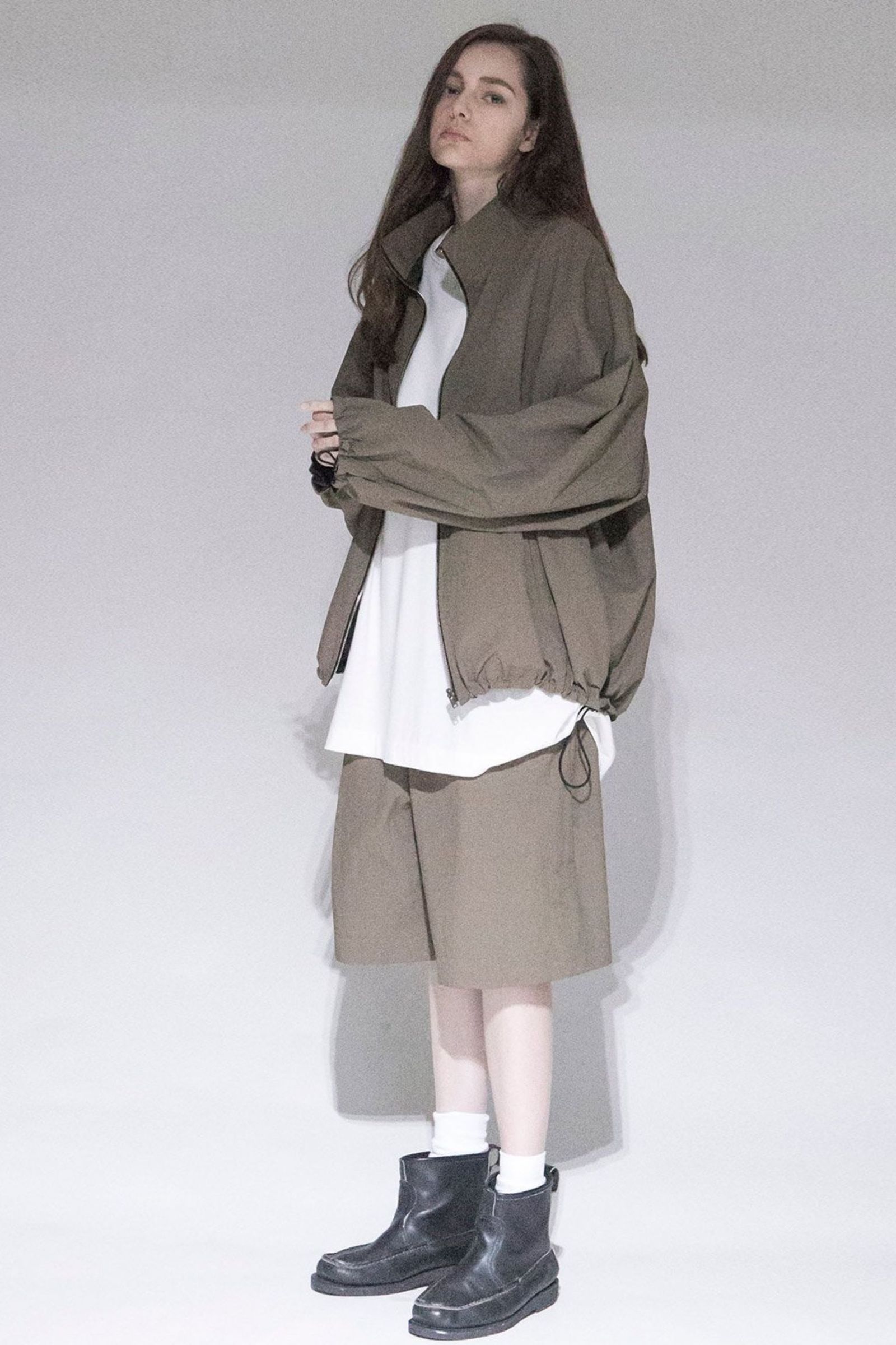 Nylon Ripstop Taffeta Reversible Blouson/KHAKI&OLIVE