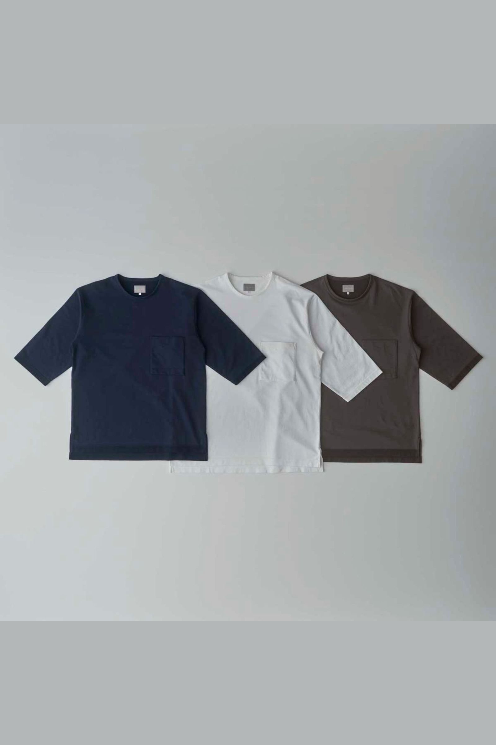 COMPACT FRENCH TERRY Q/S TEE | NAVY | カットソー