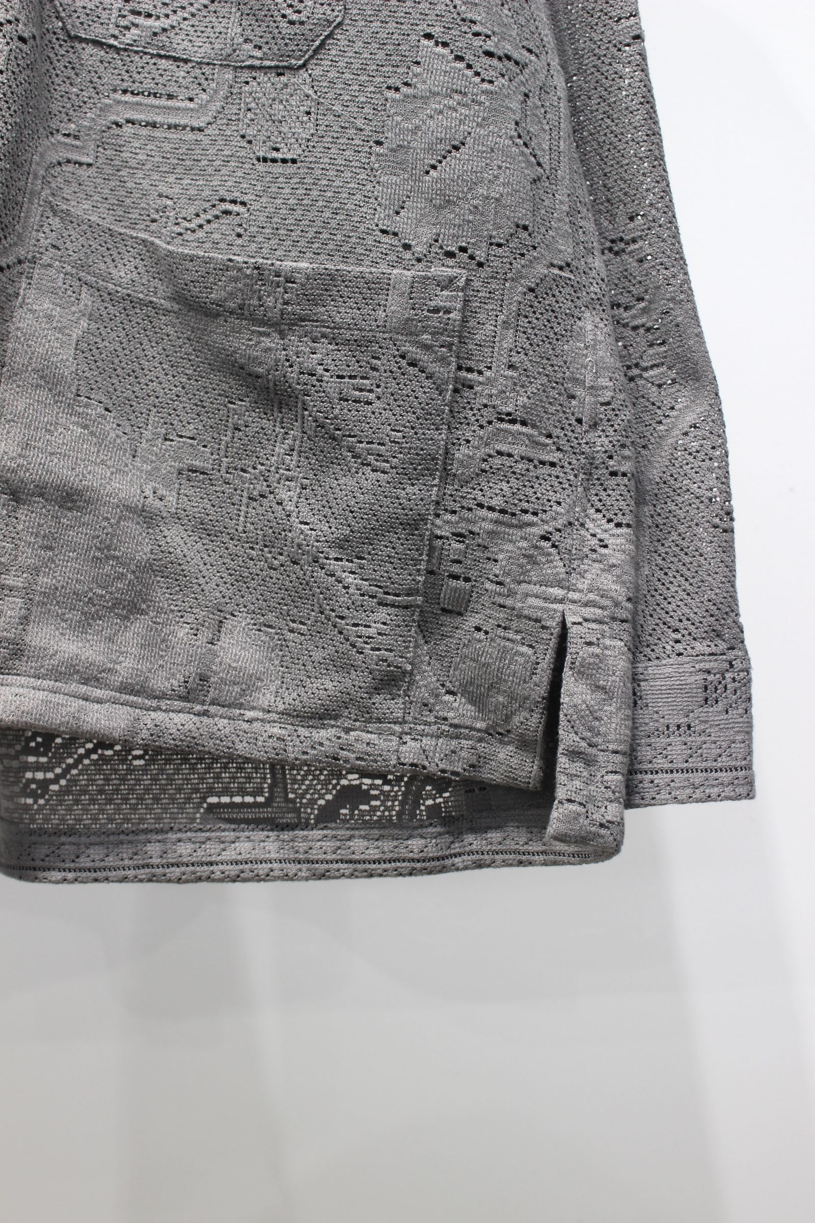 AGING LACE WORK SHIRT | GRAY | シャツ