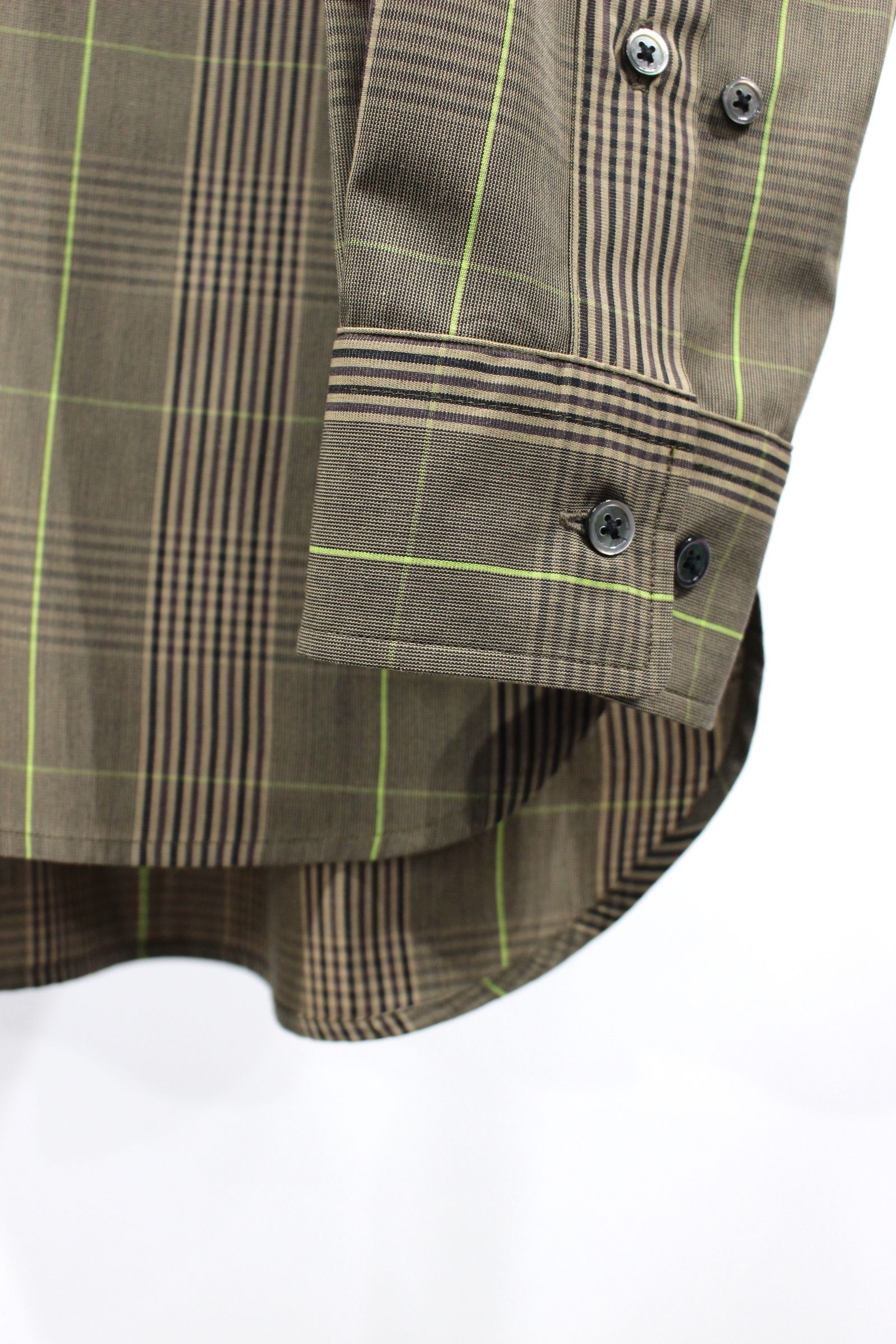 FLAP POCKET FLYFRONT SHIRT/BROWN CHECK