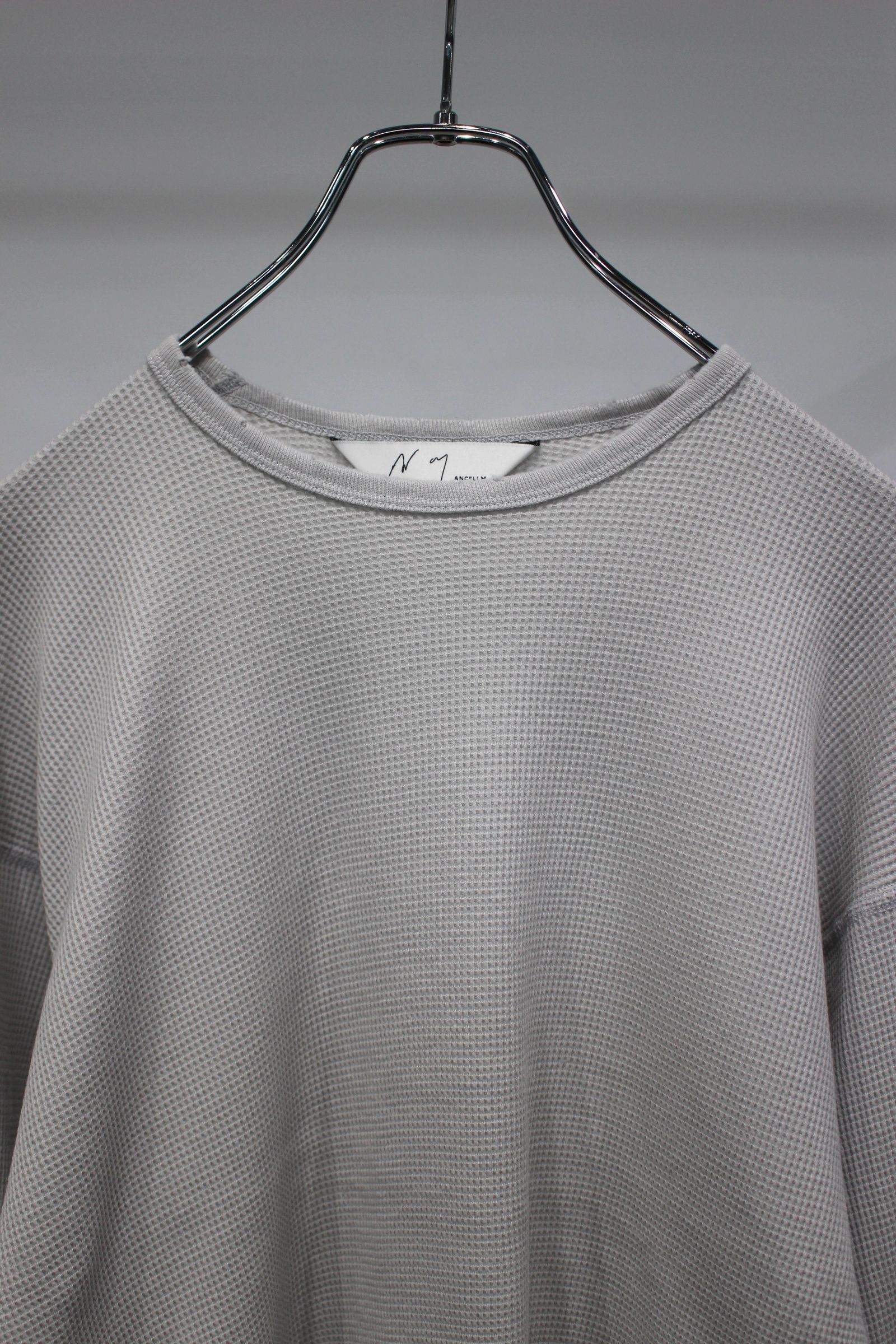 DAMAGE WAFFLE CREW LS | GREIGE | カットソー