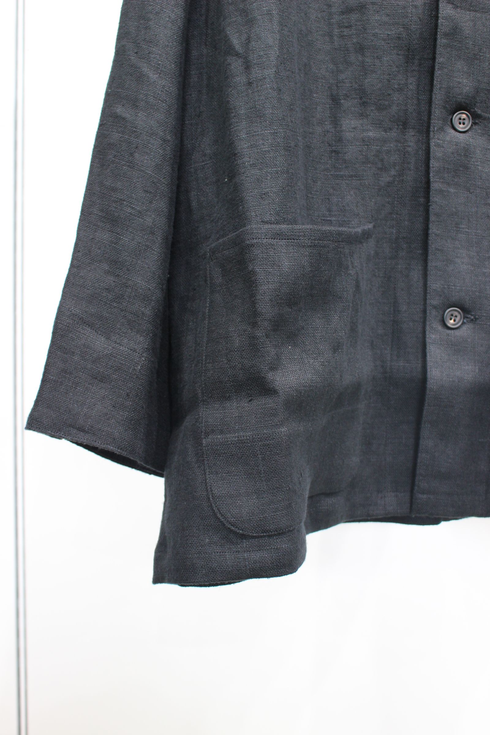 ANCELLM - LINEN COVERALL | BLACK | カバーオール | NapsNote