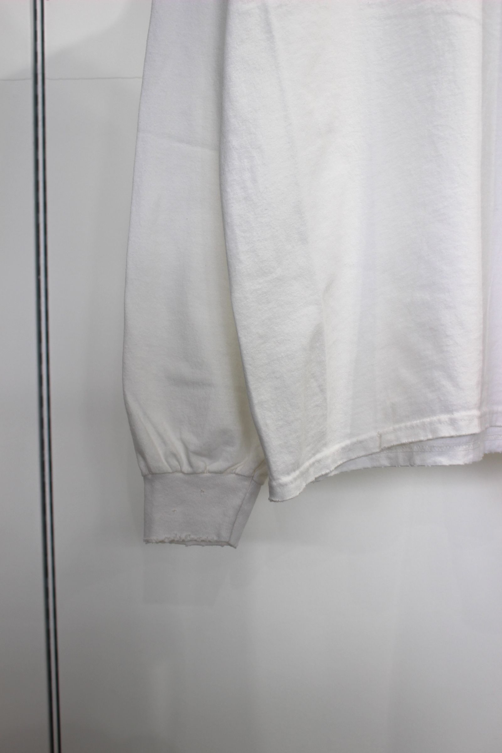 ANCELLM - EMBROIDERY DYED LS T-SHIRT | BLACK | カットソー