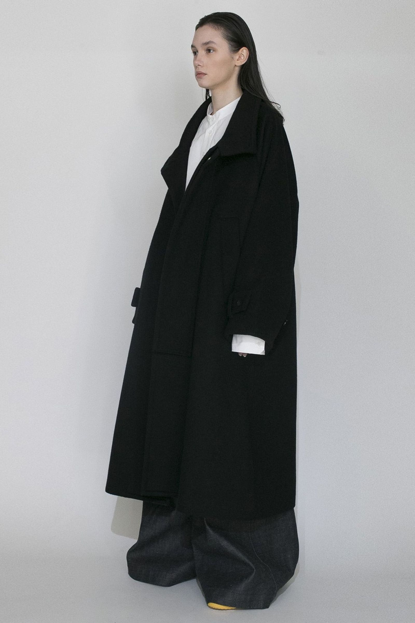 VOAAOV - S100 WOOL BEAVER Stand Collar Long Coat/ロングコート