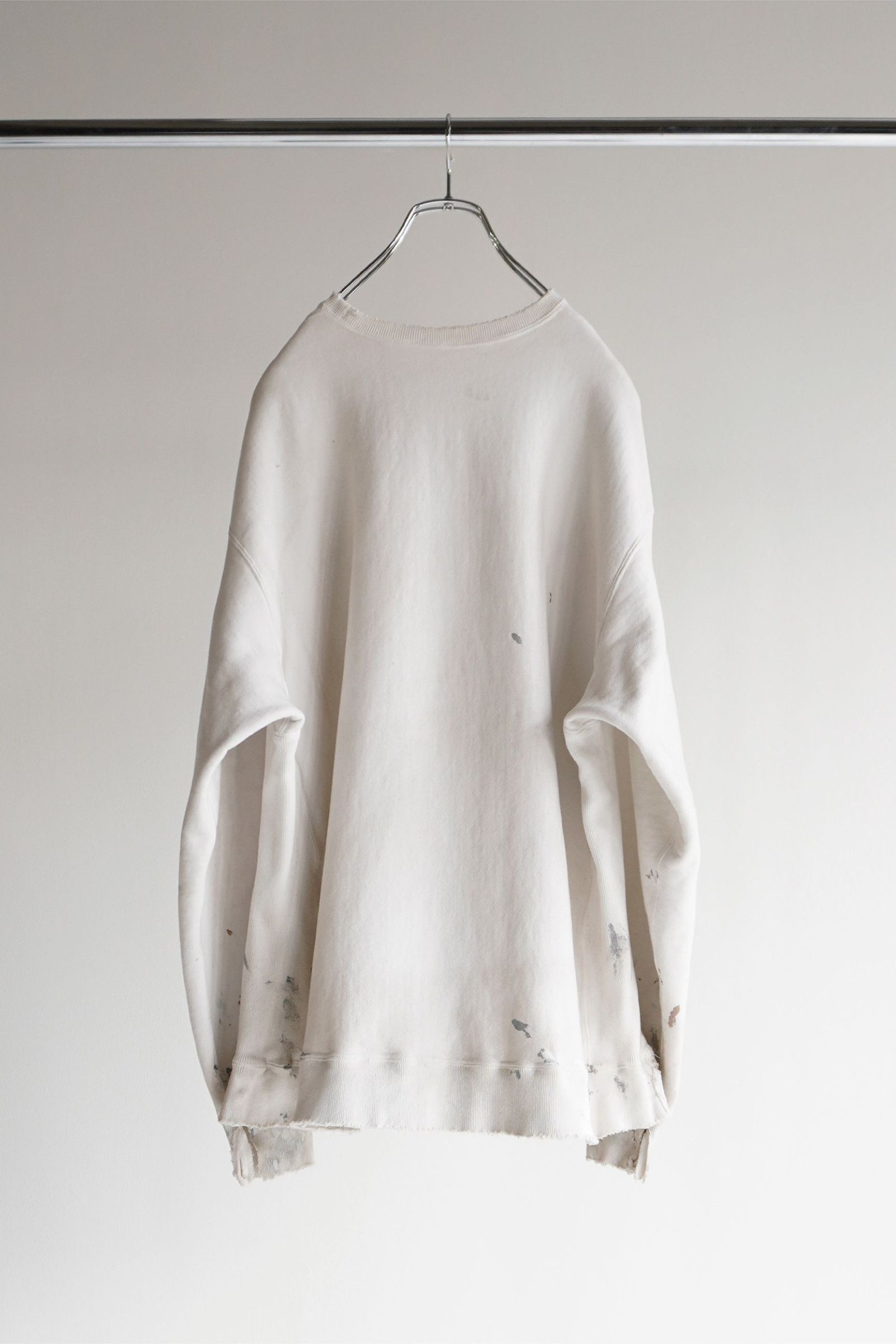 ANCELLM - HAND PAINTING SWEAT SHIRT/WHITE | NapsNote