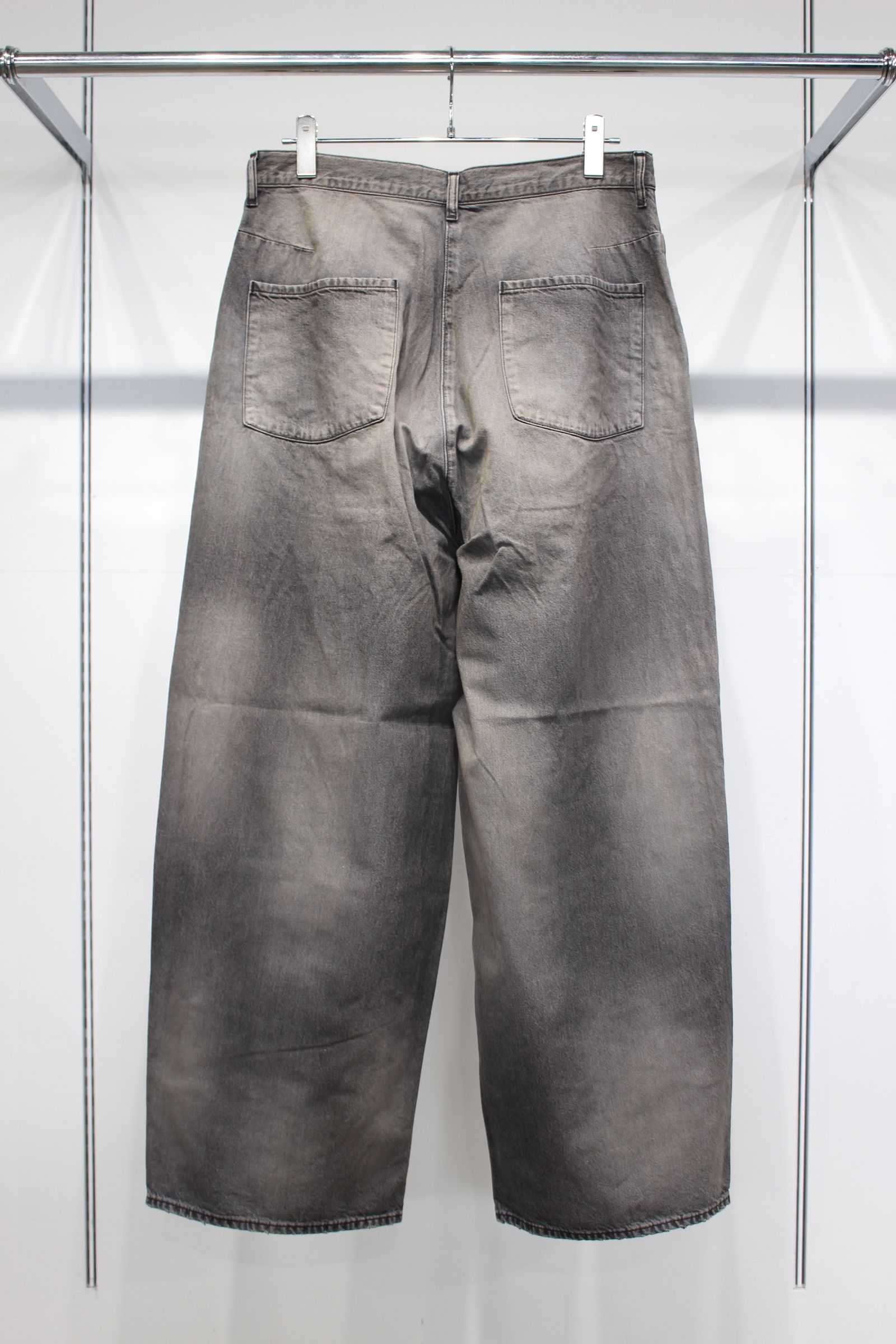 パンツ ANCELLM DENIM WIDE SLACKS(BLACK) 1 ANCELLM - DENIM WIDE SLACKS | BLACK | デニムパンツ | NapsNote