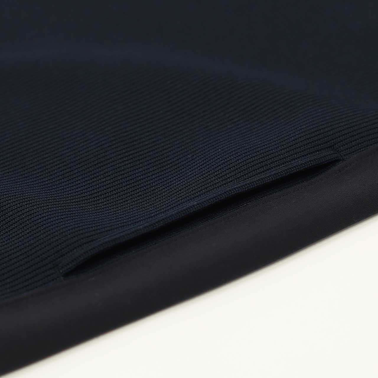 KNIT-COMBI RAYON DOUBLE-KNIT P/O | NAVY | クルーネックプルオーバー