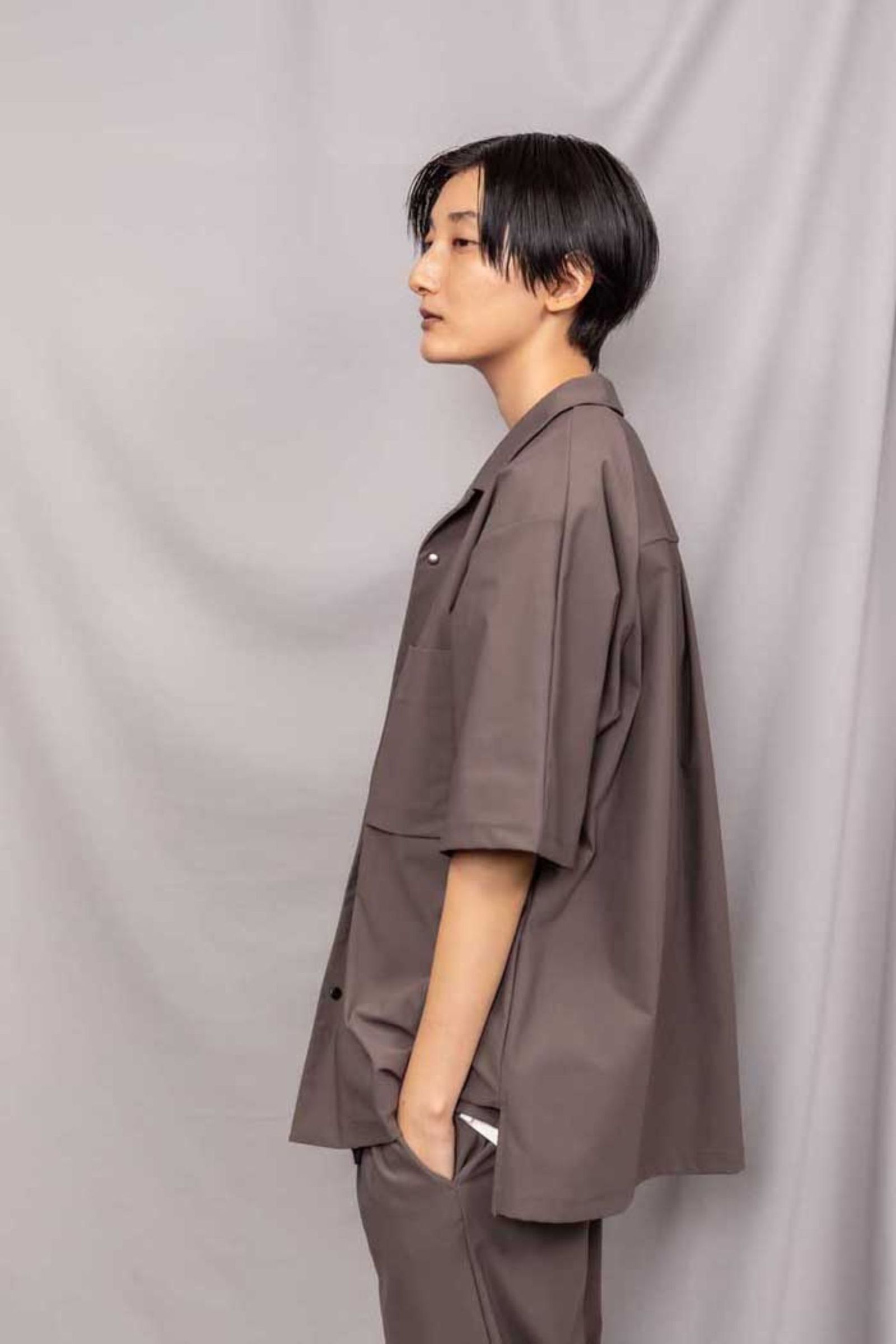 TAPERED EZ PANTS/D.TAUPE