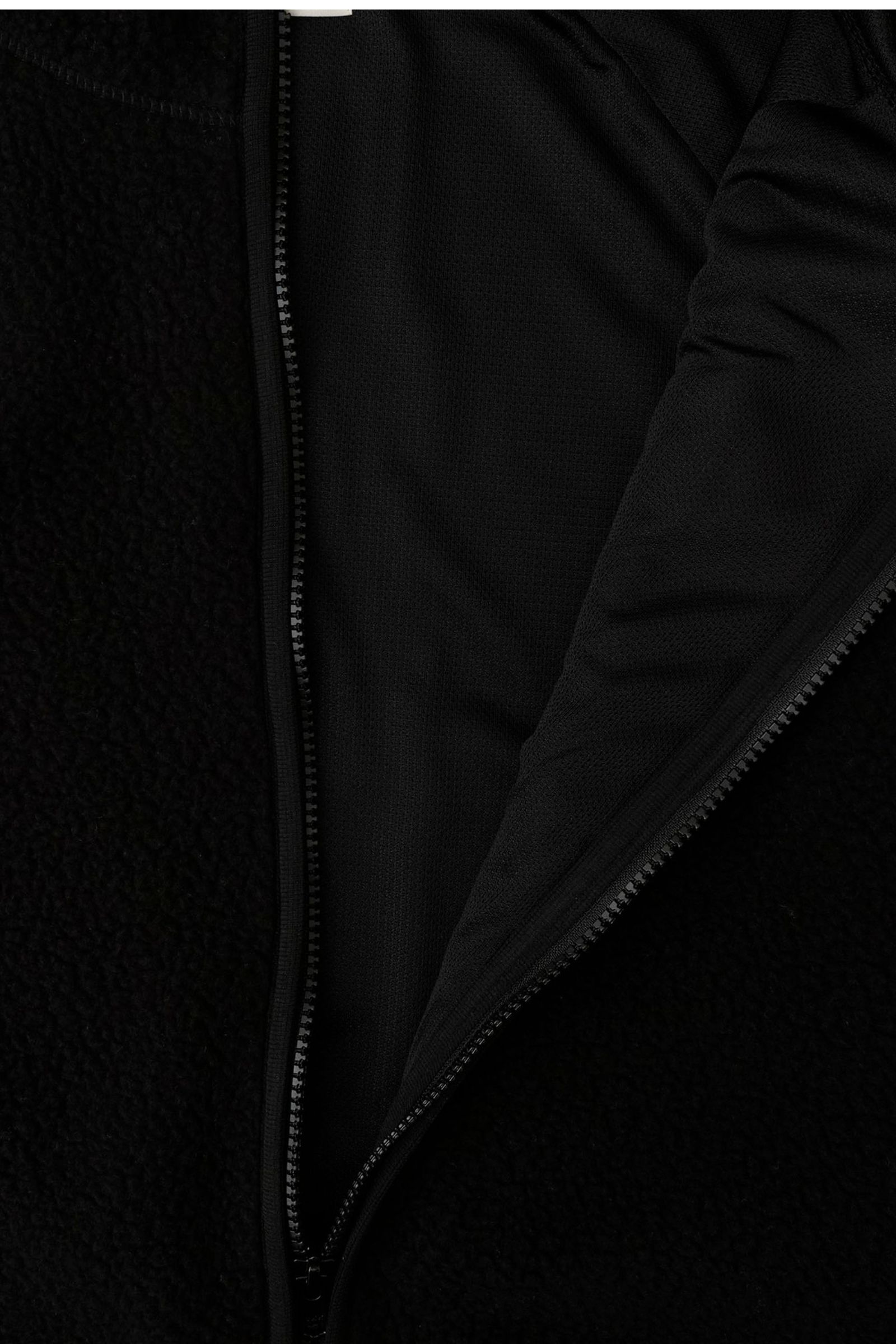 [ラスト1点] FLEECE HOODED JACKET | BLACK | フリースジャケット