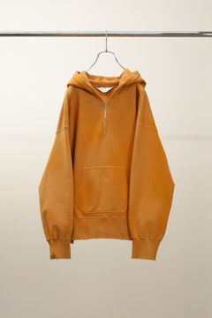 [ラスト1点] HALF ZIP HOODIE | YELLOW | フーディー