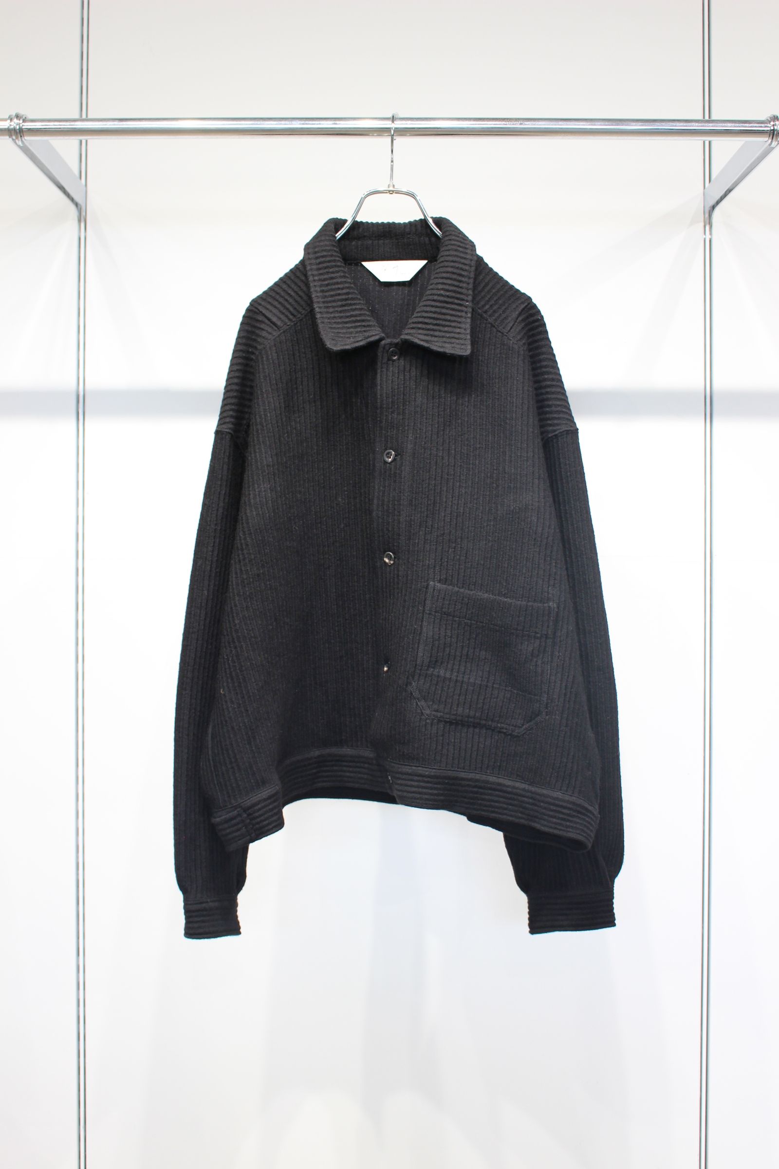 WOOL CORDUROY WORK SHIRT JACKET | BLACK | シャツジャケット