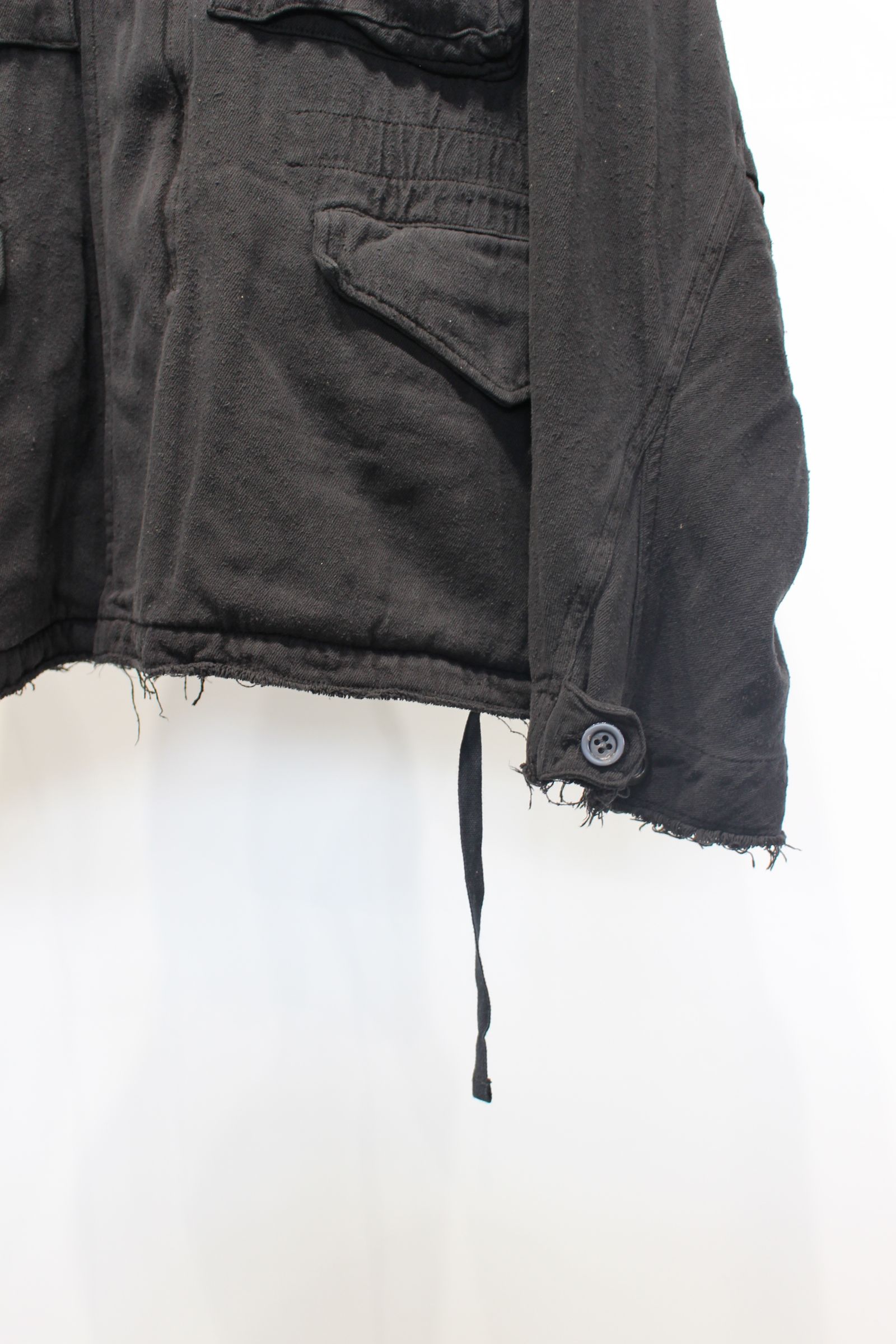 [ラスト1点] SILK SUEDE FIELD JACKET | BLACK | フィールドジャケット