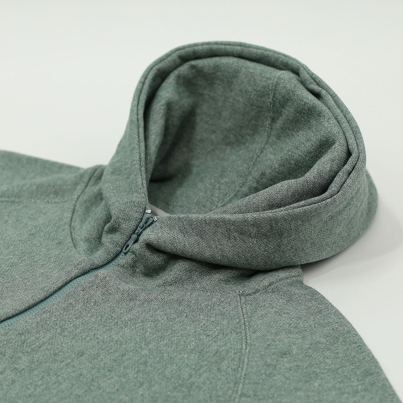 ORCOTT® FRENCH TERRY ZIP-UP PARKA | GREEN | ジップパーカー