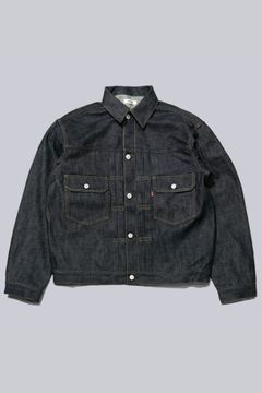 [ラスト1点] HYPER BIG "2ND" SHUTTLE DENIM SIDE PANEL JACKET | NAVY | デニムジャケット
