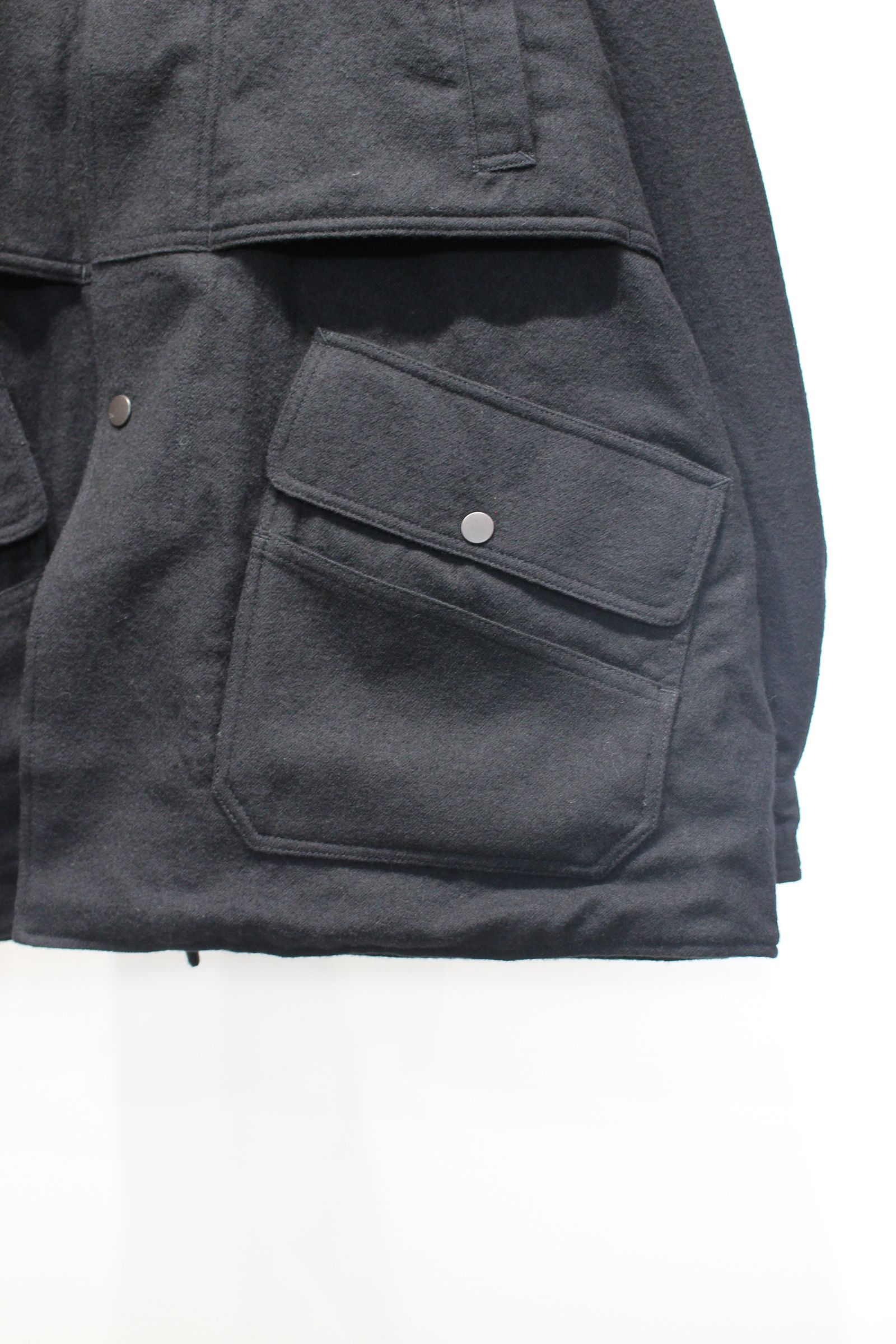 WOOL HALF JACKET | BLACK | ハーフジャケット