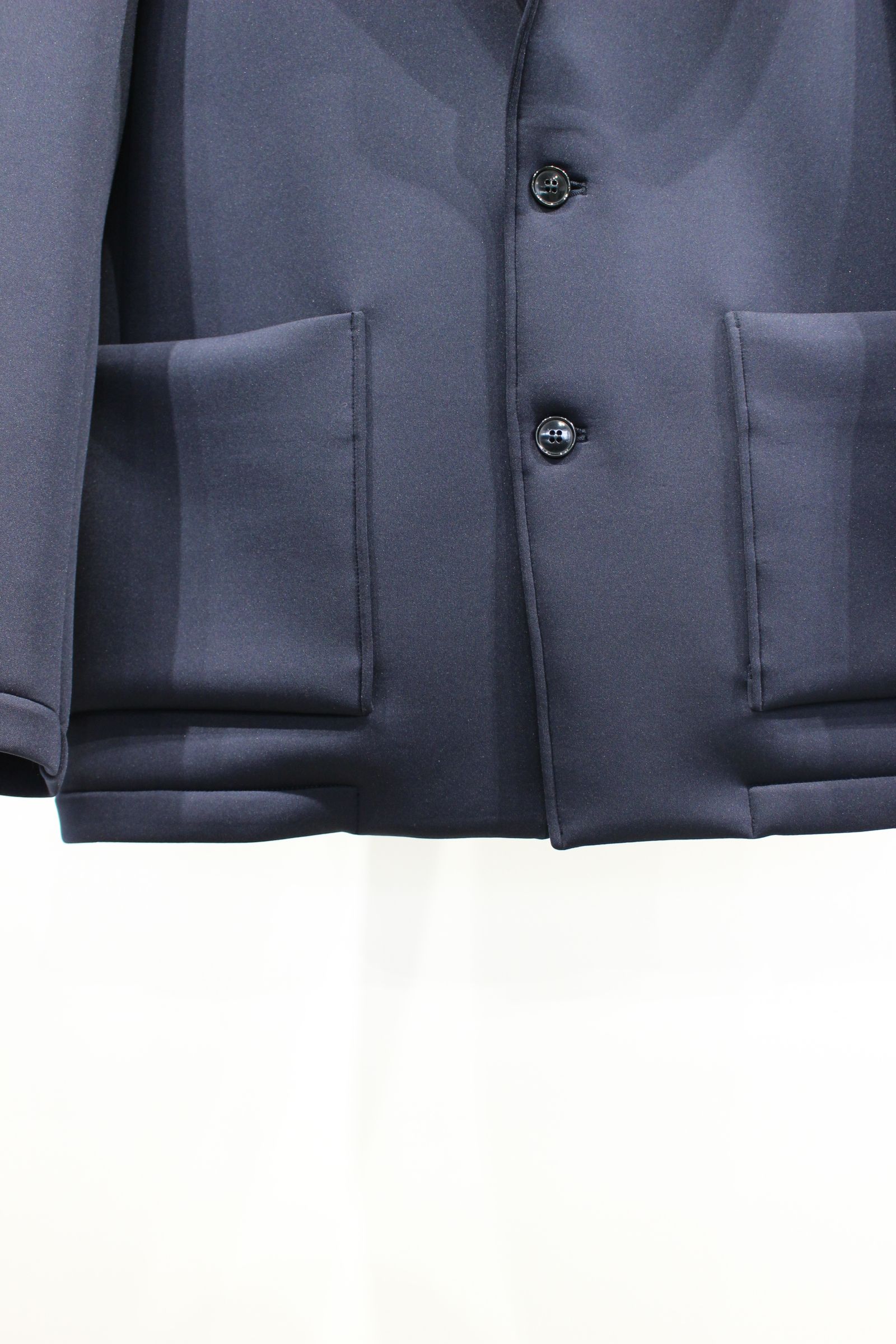 CURLY - SMOOTH DOUBLE-KNIT JACKET/BLACK | NapsNote
