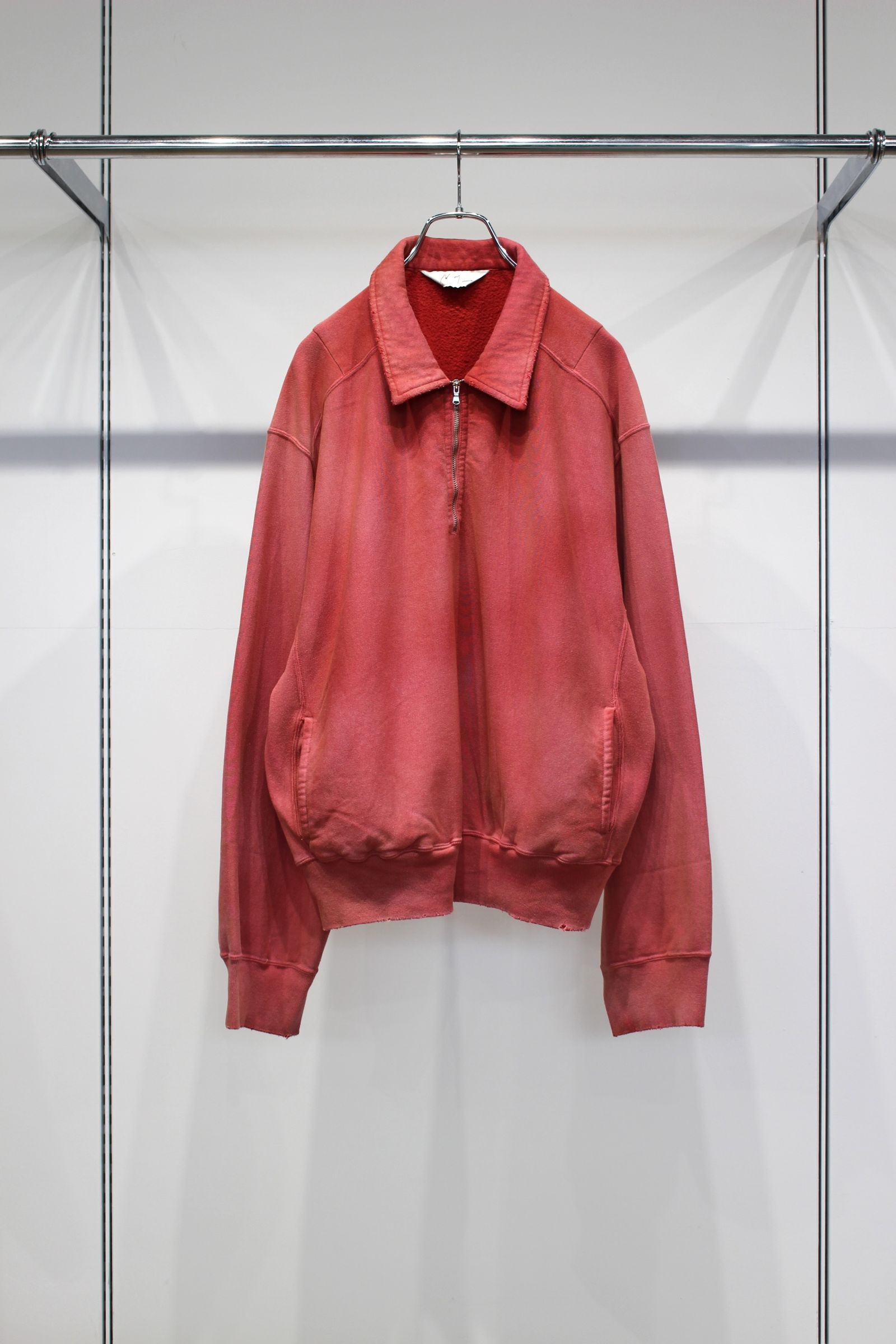 FLEECE-LINED SWEAT PULLOVER | RED | スウェット