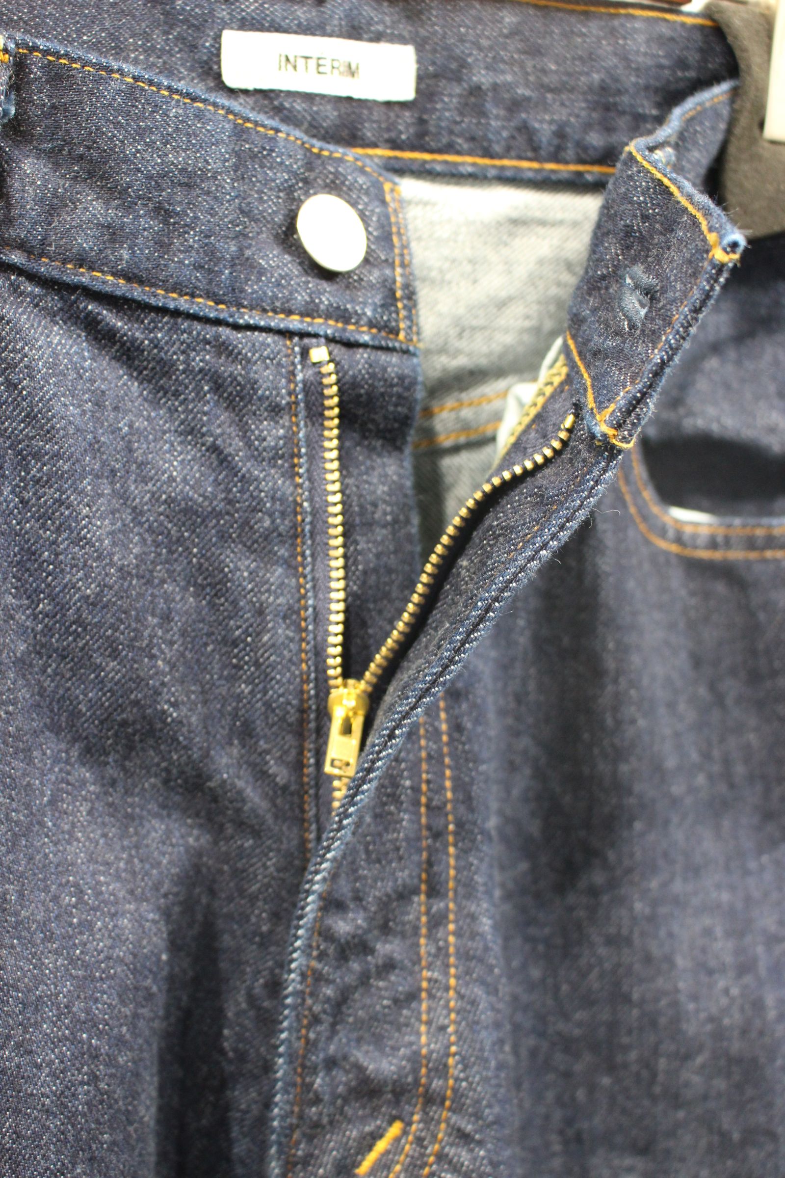 INTERIM - 40'S MIL BAGGY ZIPPED SHUTTLE DENIM TROUSERS/デニム