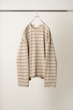 BORDER LS T-SHIRT | BEIGE | カットソー