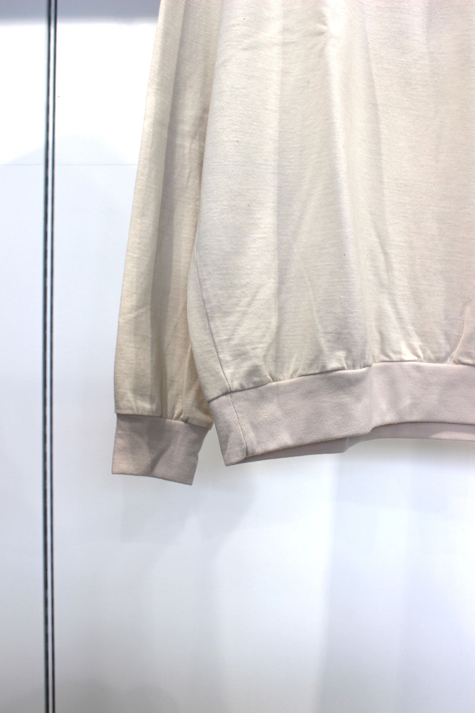 WOOL MOCK NECK SWEAT SHIRT | IVORY | カットソー