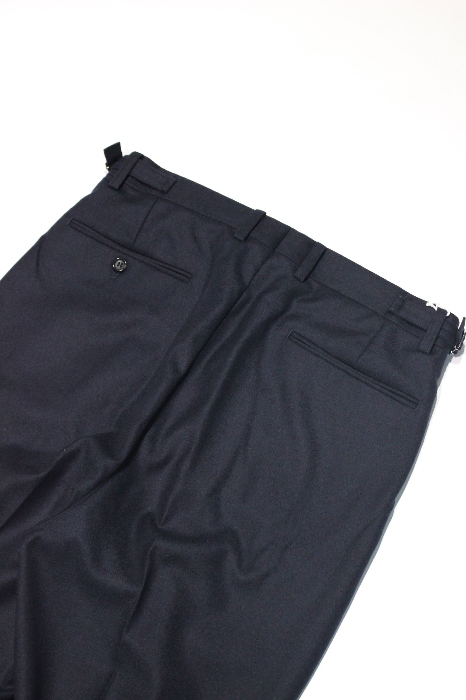 INTERIM - CASHMERE FLANNEL DEEP 2-TUCK SLACKS/スラックス | NapsNote