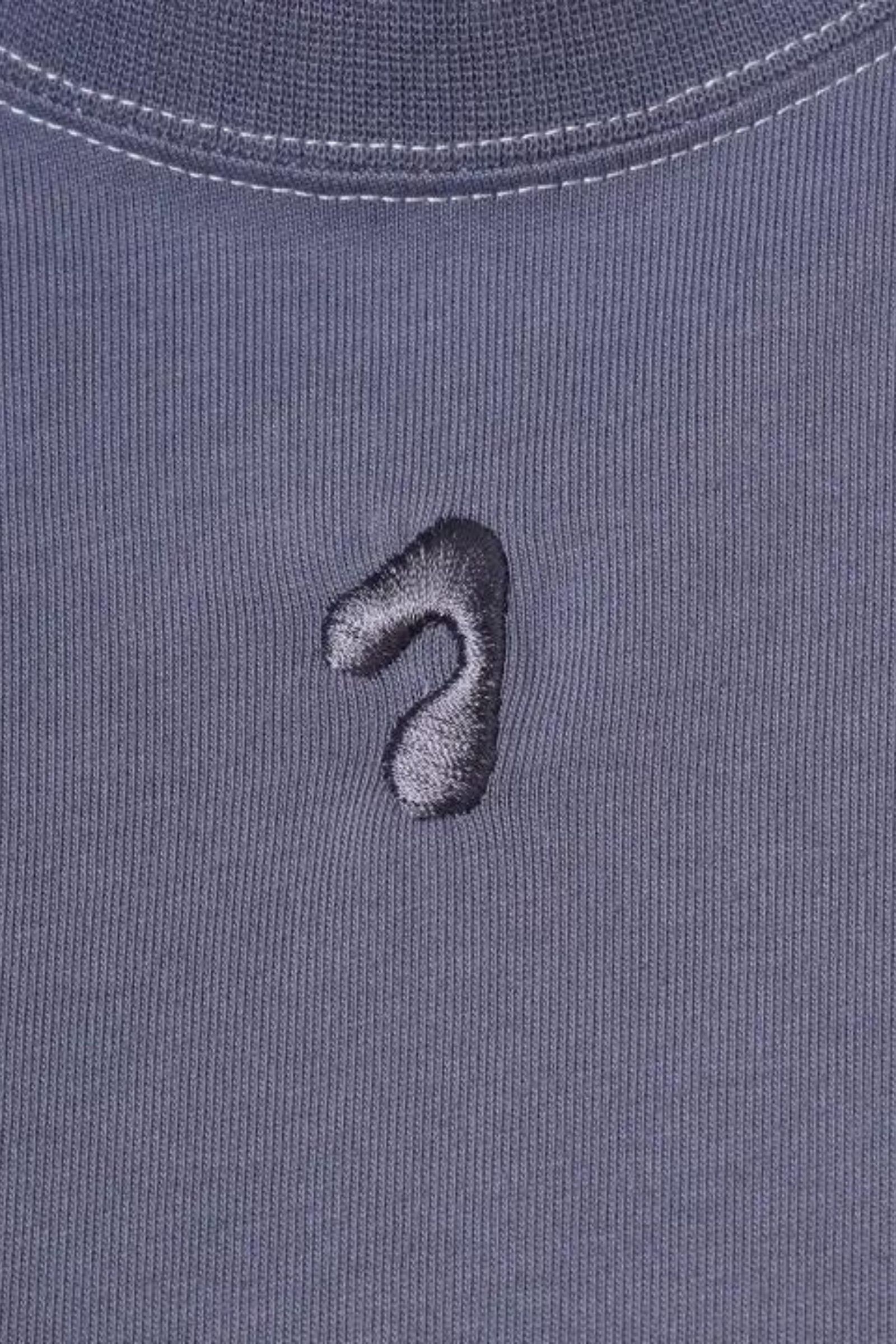 DYED OVER SIZE TEE/カットソー/パープル