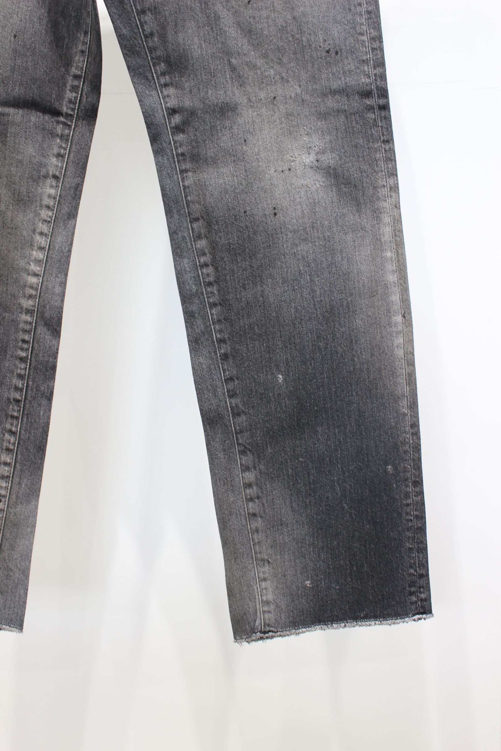 #07 SLIM STRAIGHT 5P DENIM PANTS | BLACK | デニムパンツ