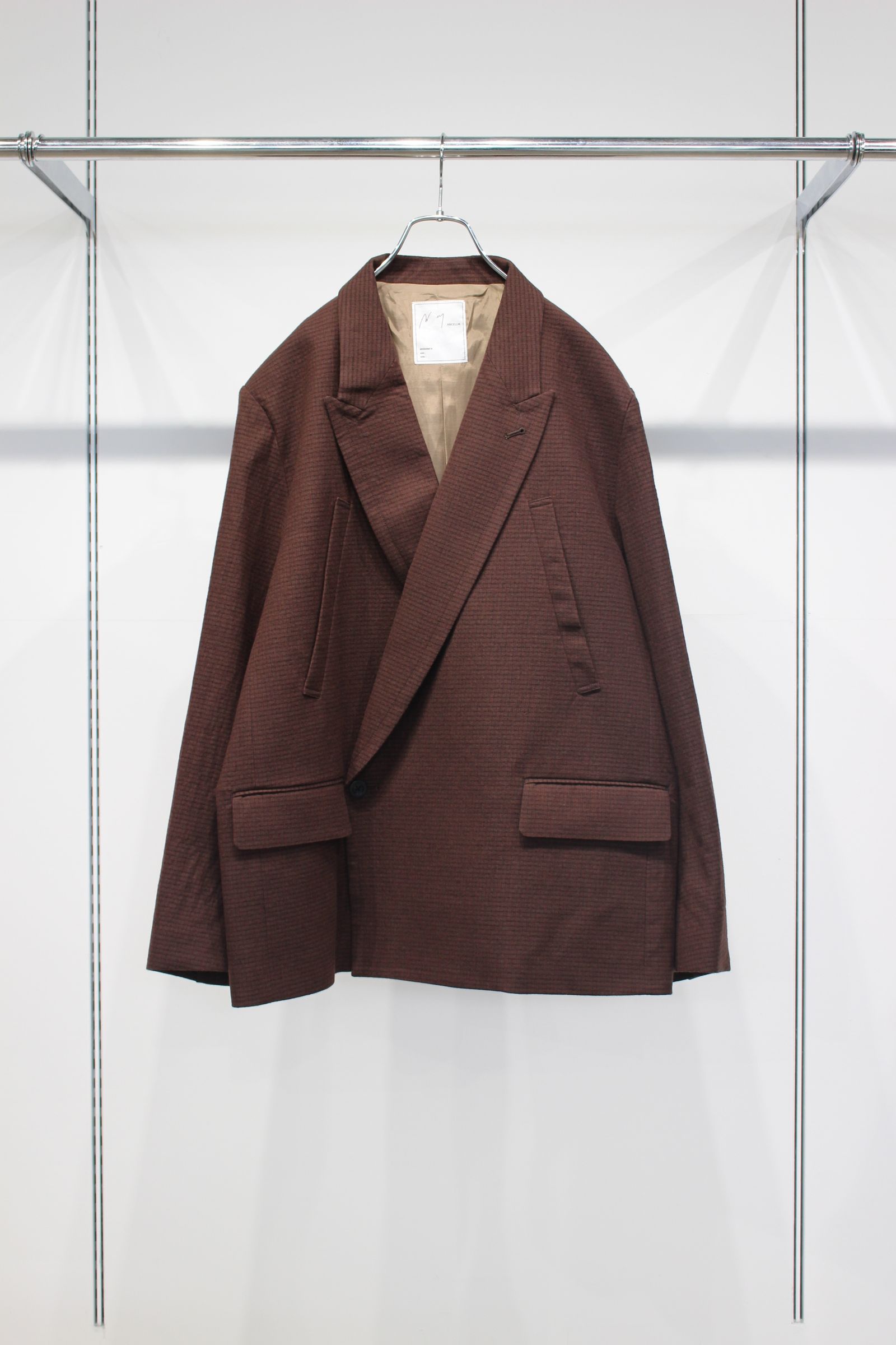 DOUBLE TAILORED JACKET | WOOL BELTED WIDE SLACKS | GRAPH CHECK | セットアップ