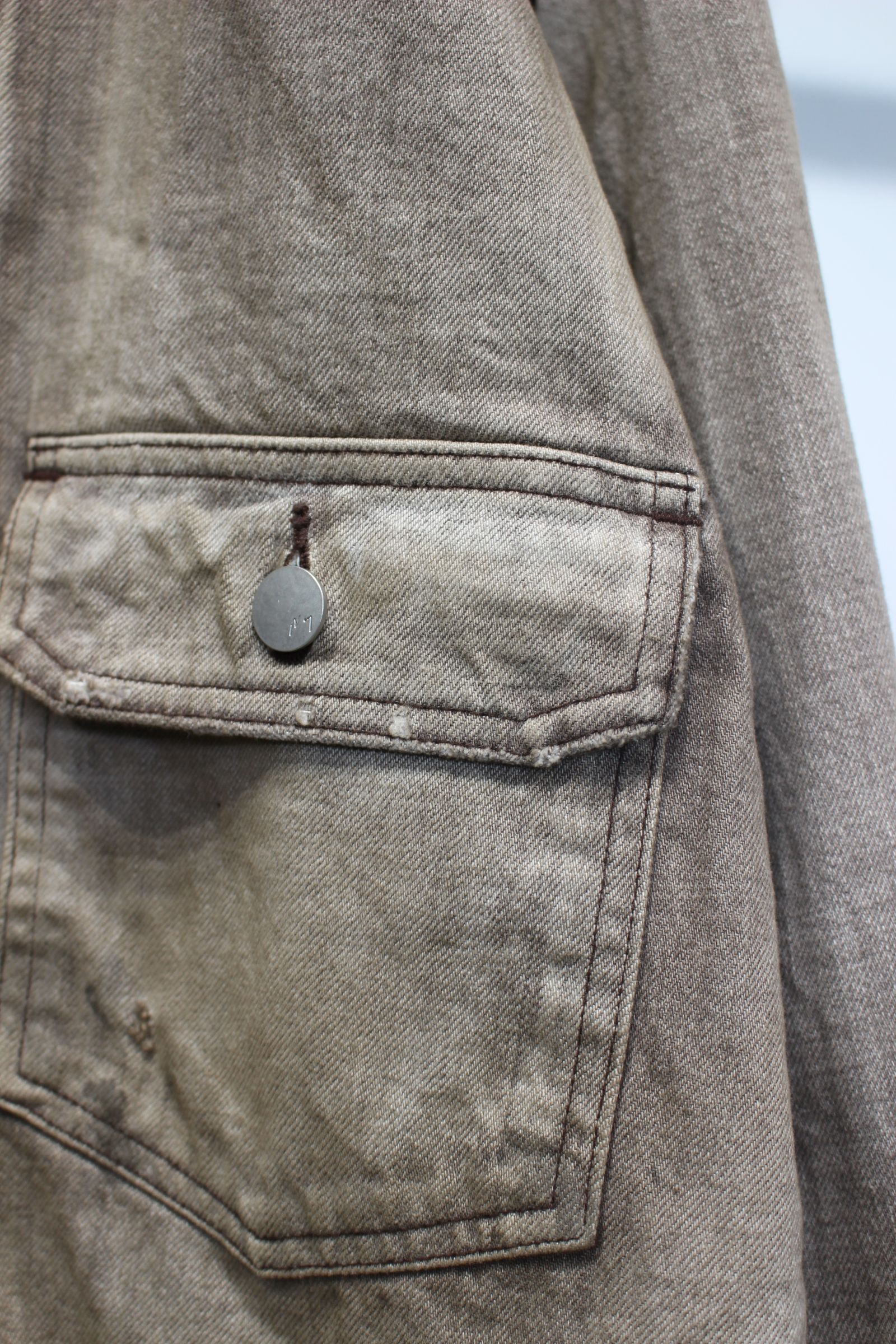 AGING DENIM JACKET | BROWN | デニムジャケット