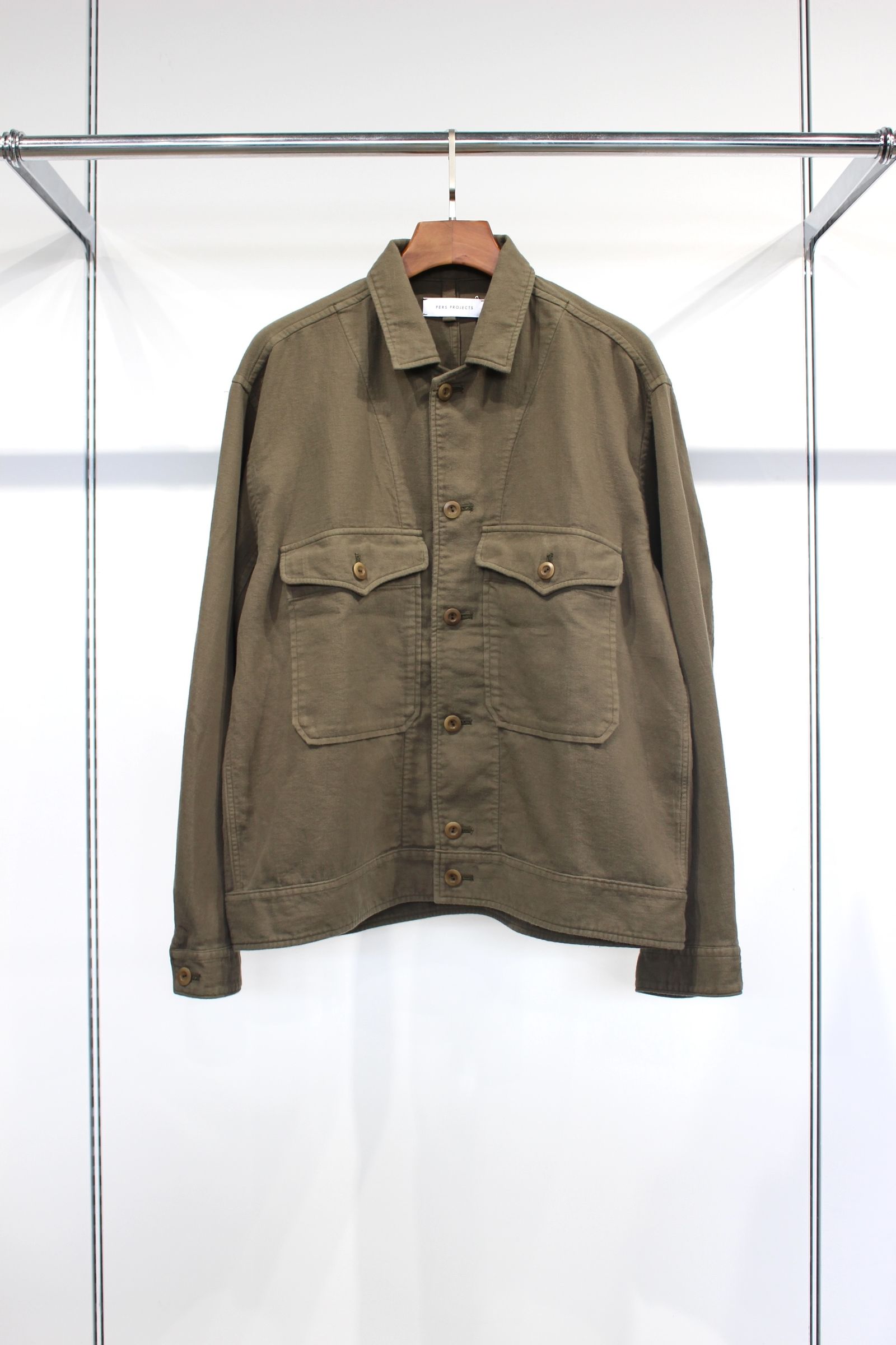 HREINN BLOUSON | OLIVE | シャツブルゾン