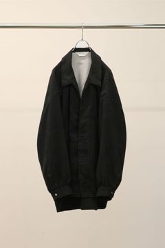 VEGAN SUEDE LONG SHIRT | BLACK | ロングシャツ