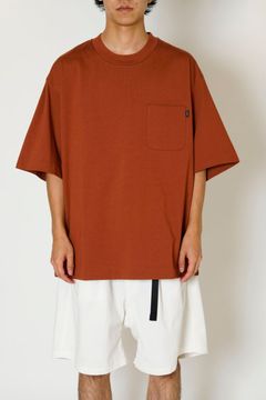 PIS NAME S/S T-SHIRT/BROWN