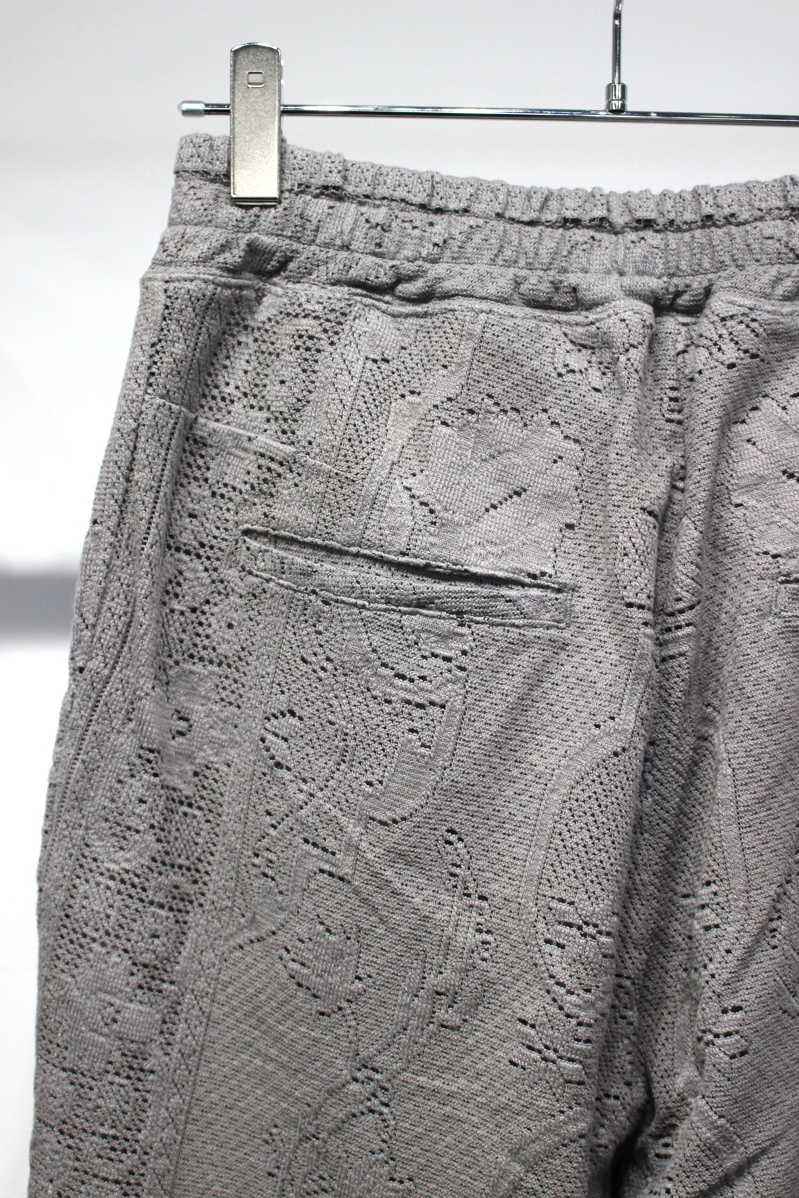AGING LACE DOUBLE PANEL SLACKS | GRAY | スラックス