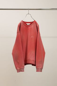 UNEVENNESS SWEAT SHIRT | RED | スウェット
