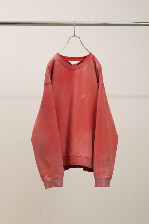 UNEVENNESS SWEAT SHIRT | RED | スウェット