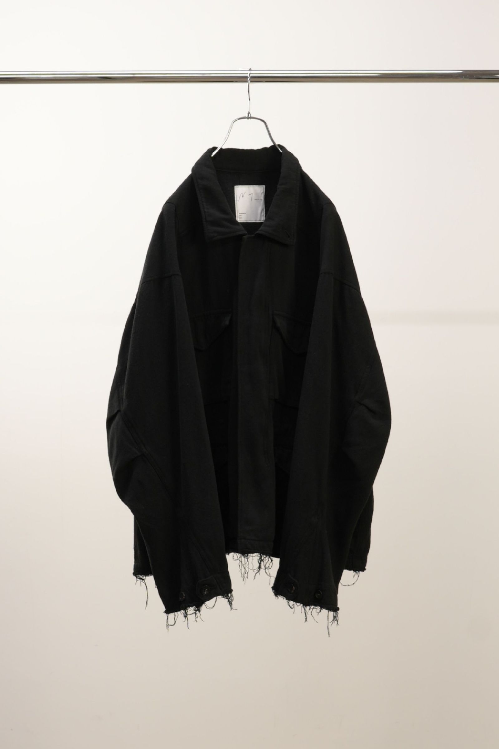 [ラスト1点] SILK SUEDE FIELD JACKET | BLACK | フィールドジャケット