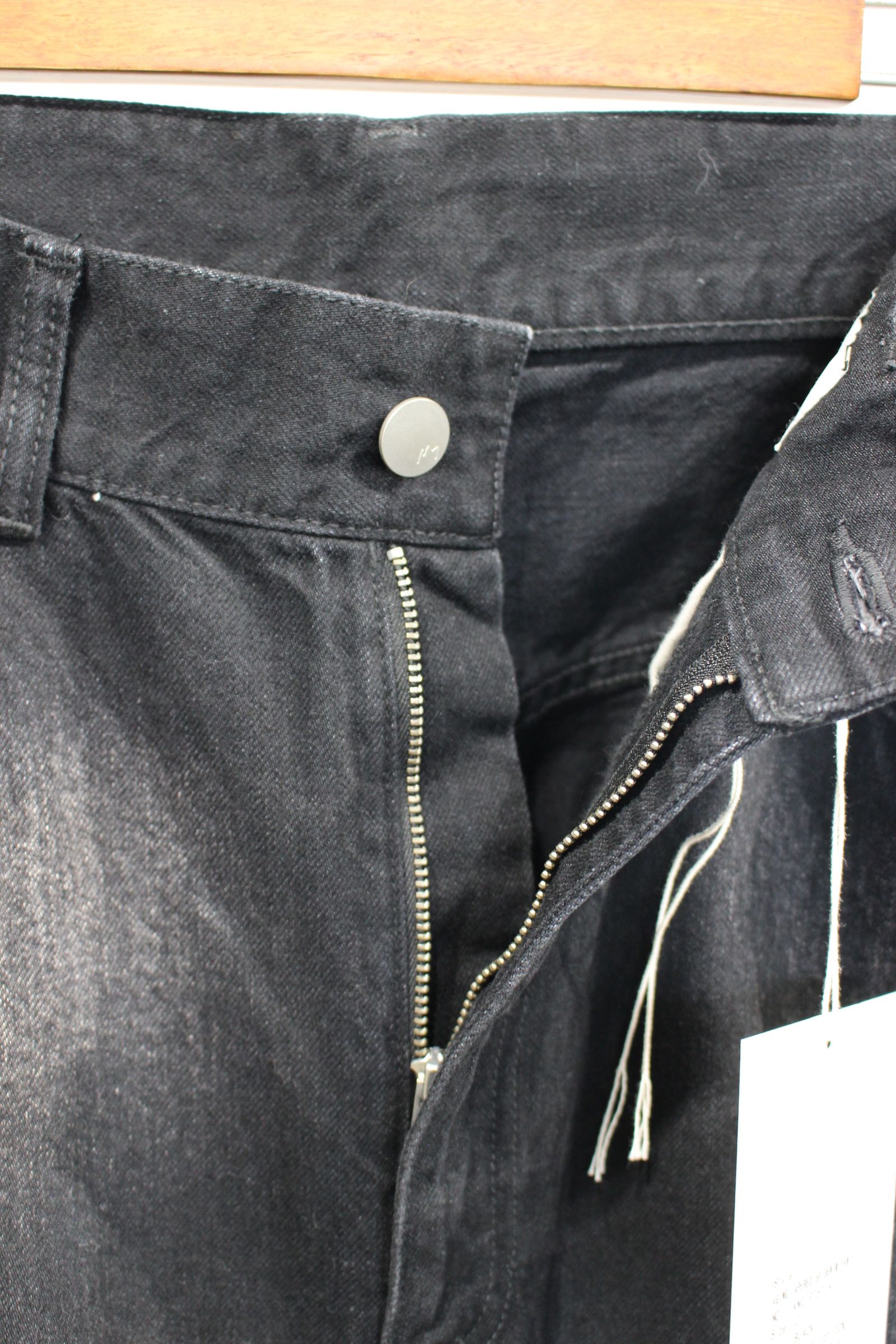 ANCELLM - AGING TAPERED 5P DENIM PANTS | BLACK | デニム ANCELLM - AGING TAPERED 5P DENIM PANTS | BLACK | デニム