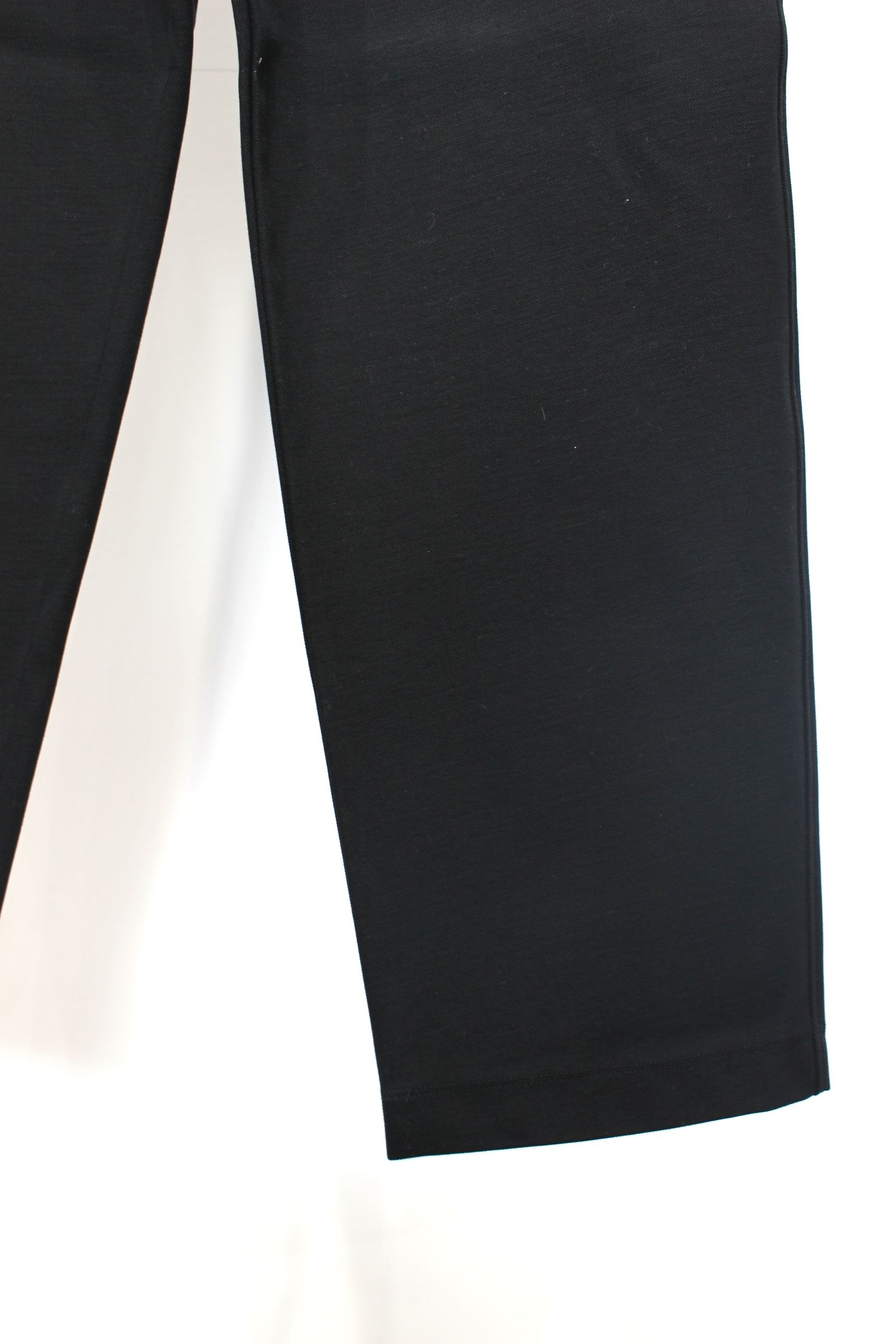 KNIT CHINO-CLOTH PANTS (STRAIGHT) | BLACK | ニットチノパンツ
