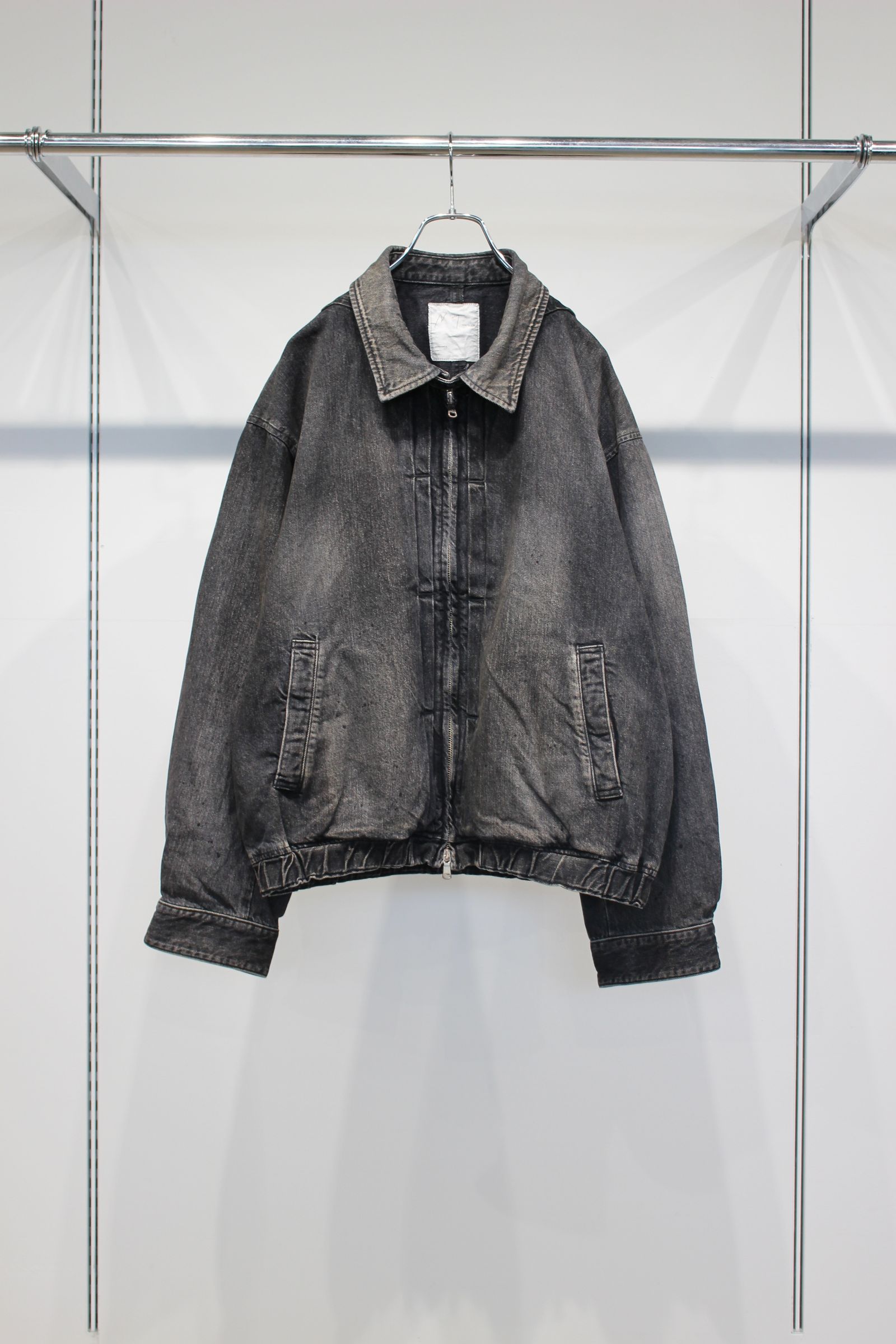 [ラスト1点] AGING DENIM TUCK JACKET | BLACK | デニムジャケット