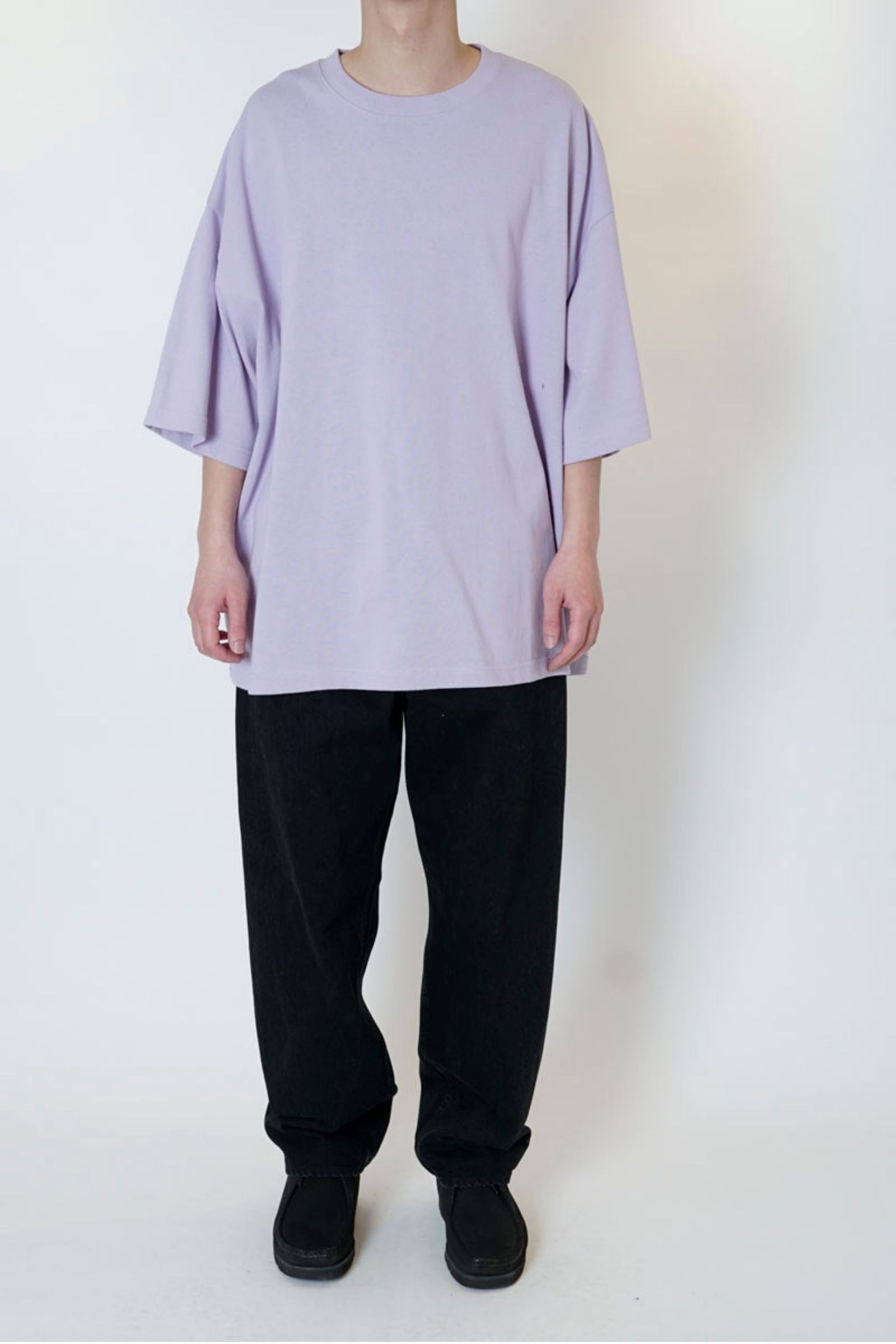 WIDE S/S TEE/LAVENDER
