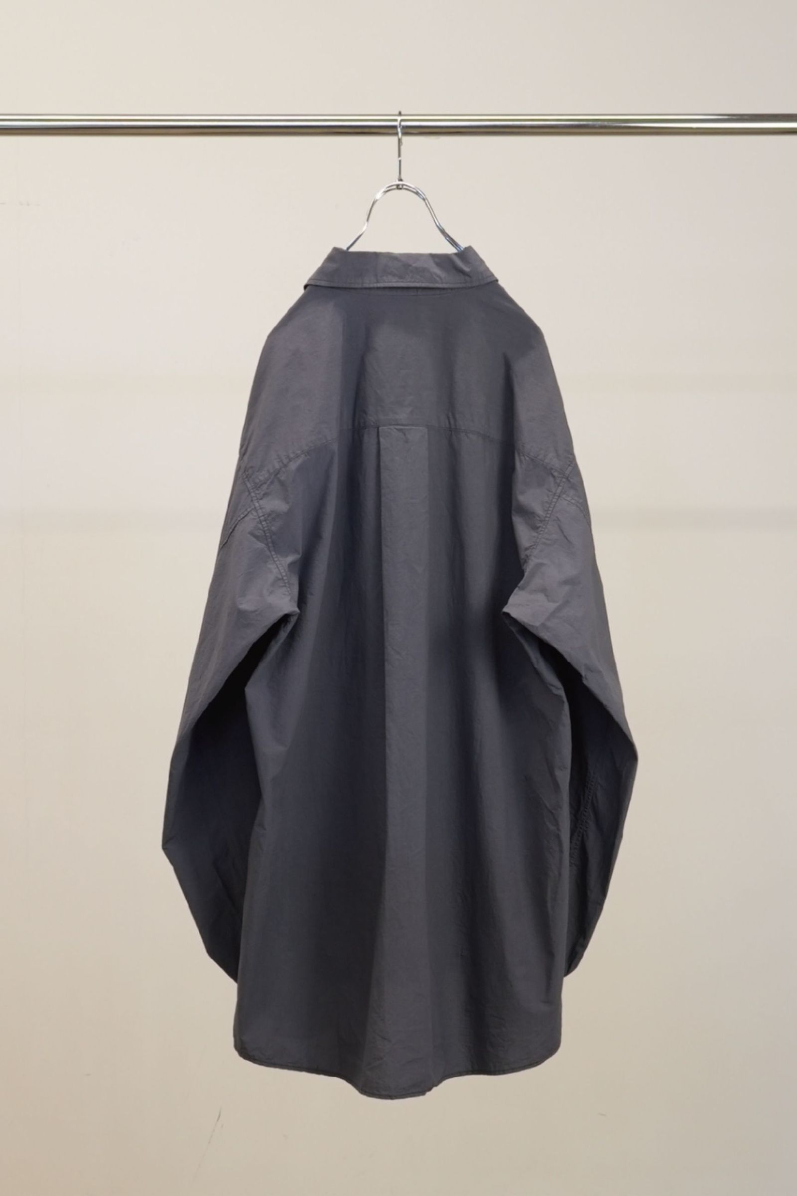 [ラスト1点] SHRINK OVER SHIRT | NAVY | シャツ