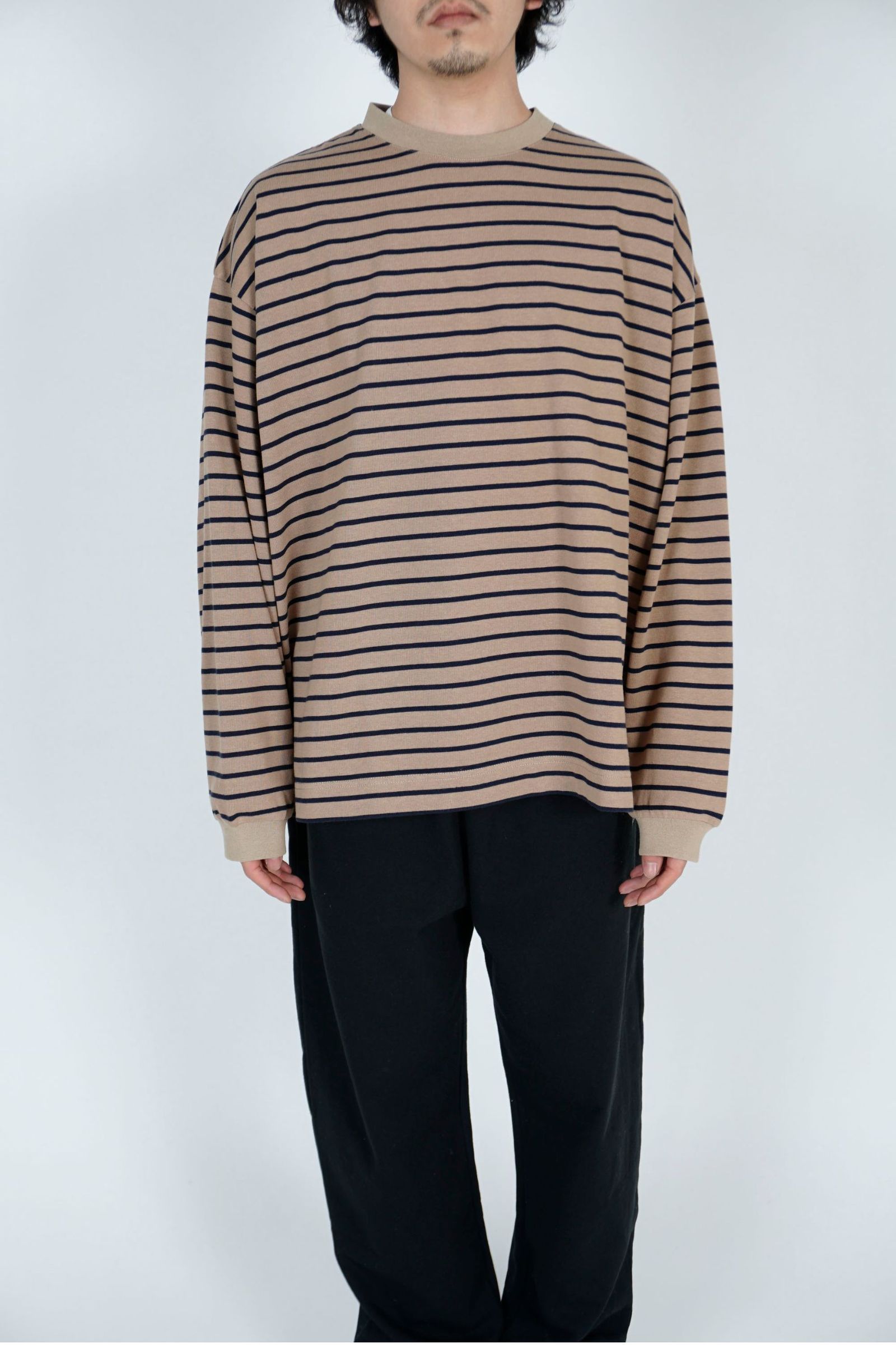 BORDER WIDE L/S TEE/カットソー