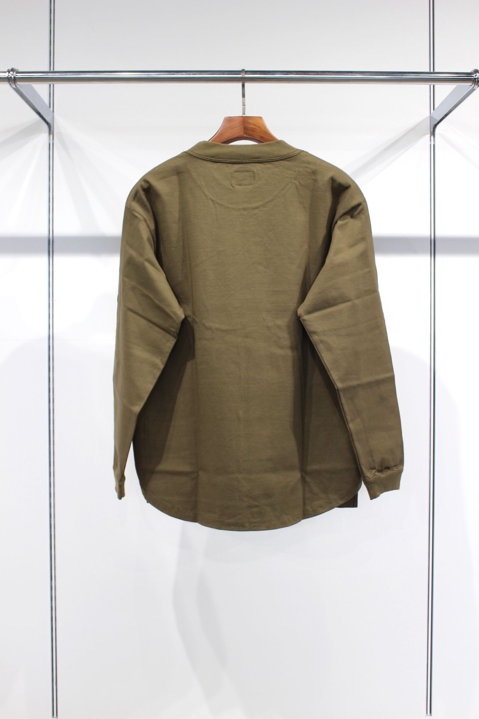 CURLY - [ラスト1点] HEAVY PLATING TEE L/S/KHAKI | NapsNote