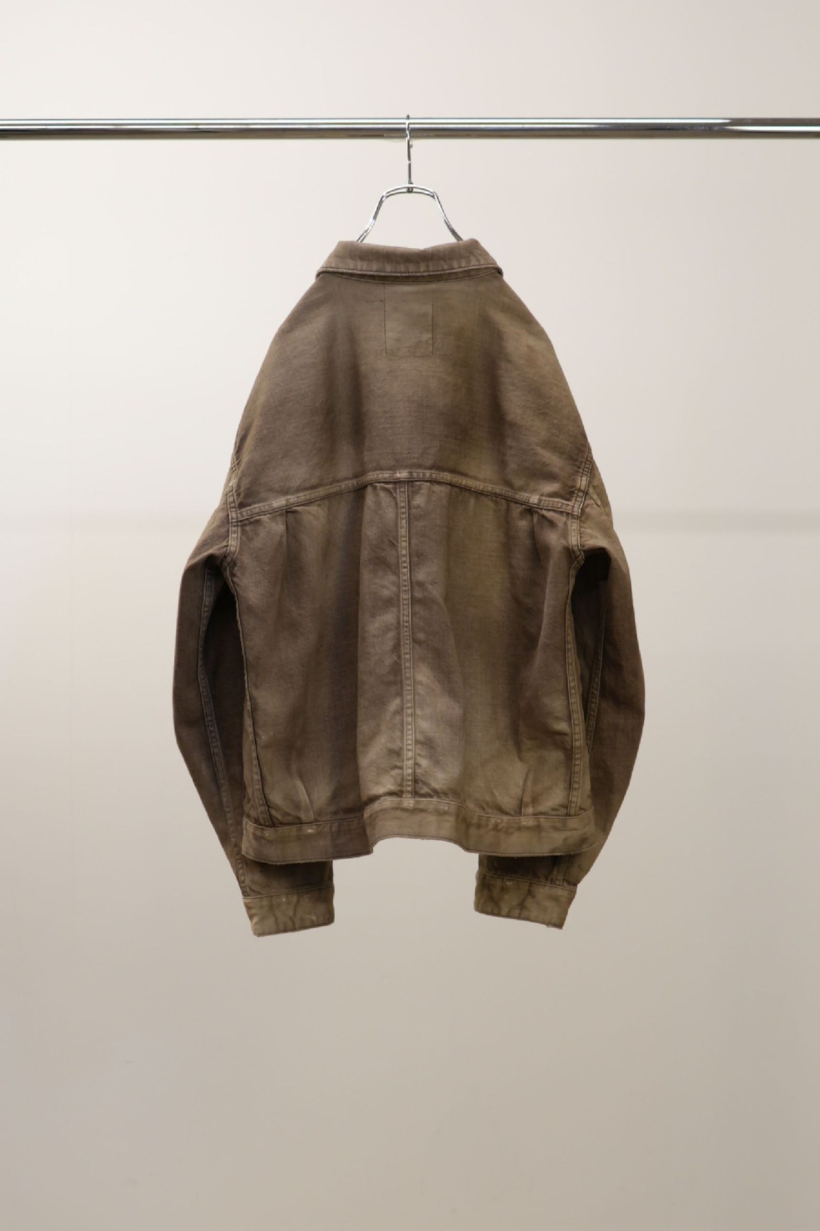 AGING DENIM JACKET | BROWN | デニムジャケット