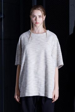 Tweed Jarsey Oversize T-Shirt | BEIGE | カットソー