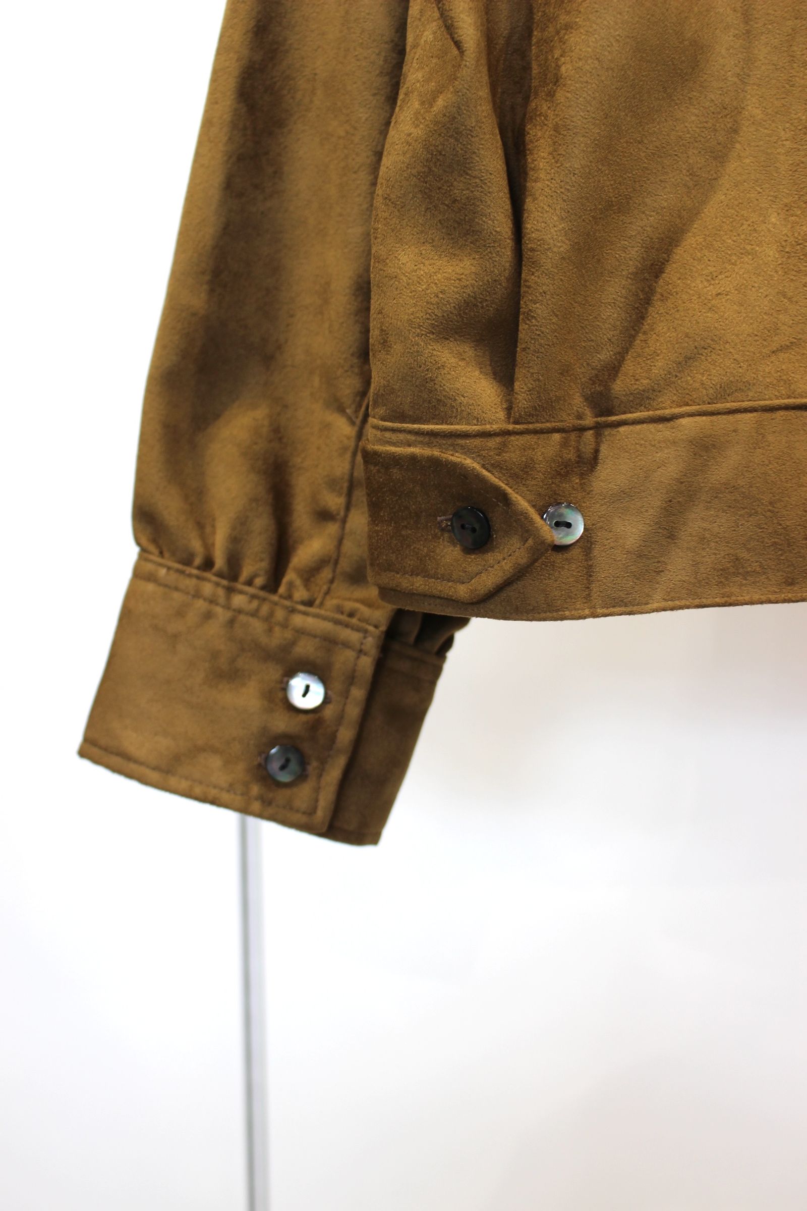 ANCELLM - VEGAN SUEDE SHIRT JACKET | KHAKI | ジャケット ANCELLM - VEGAN SUEDE SHIRT JACKET | KHAKI | ジャケット