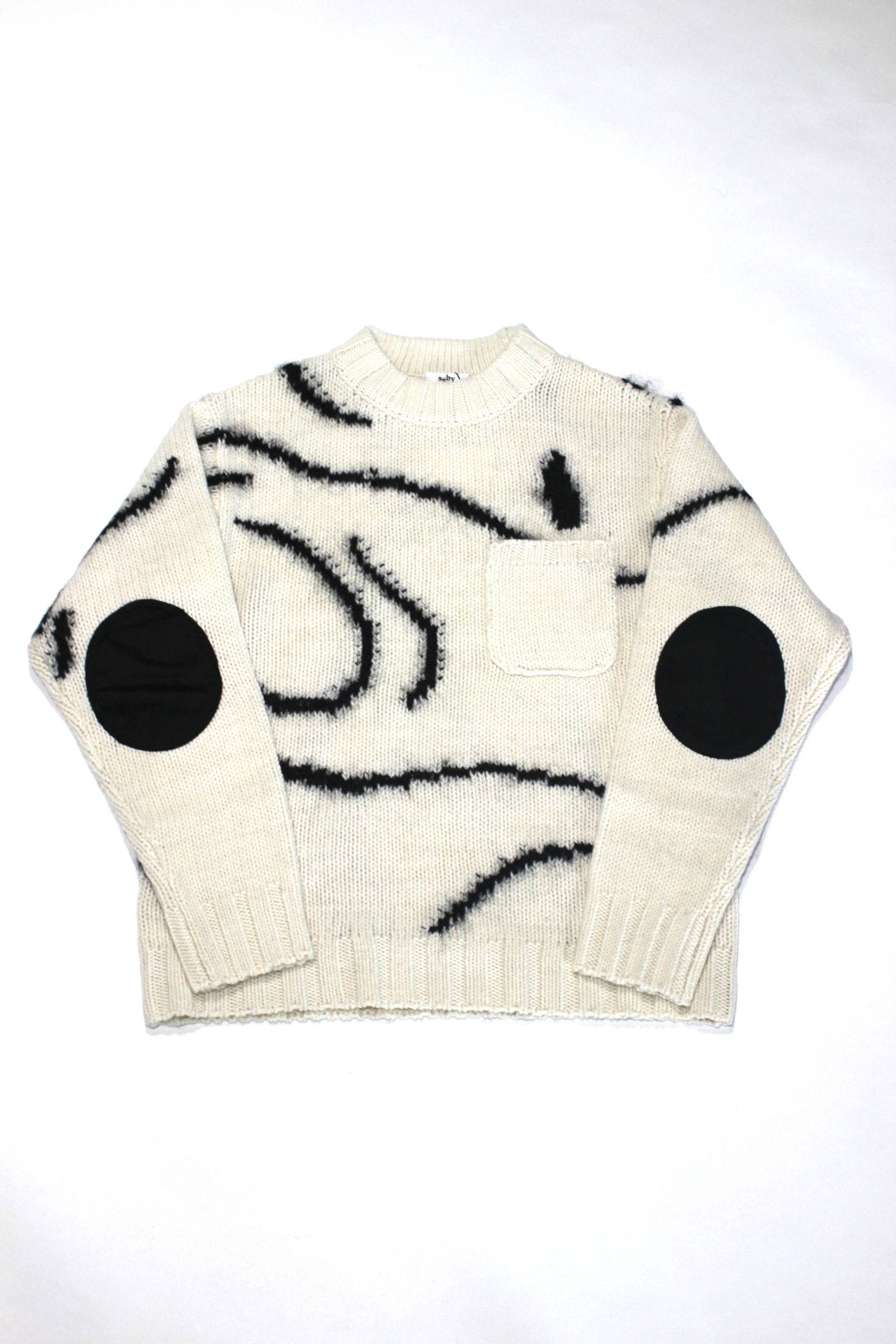 saby - INTARSIA C/N KNIT - Hand Drowing By Tsuchida Ayumi 