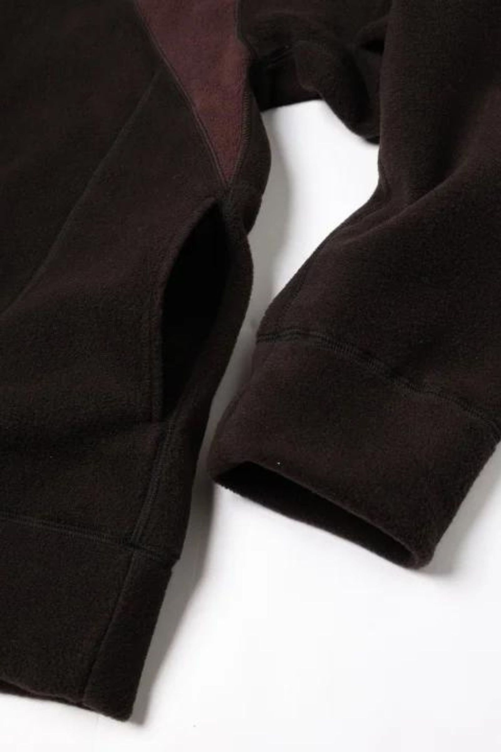 [ラスト1点] SWITCHING FLEECE HALF ZIP L/S | BLACK | フリース