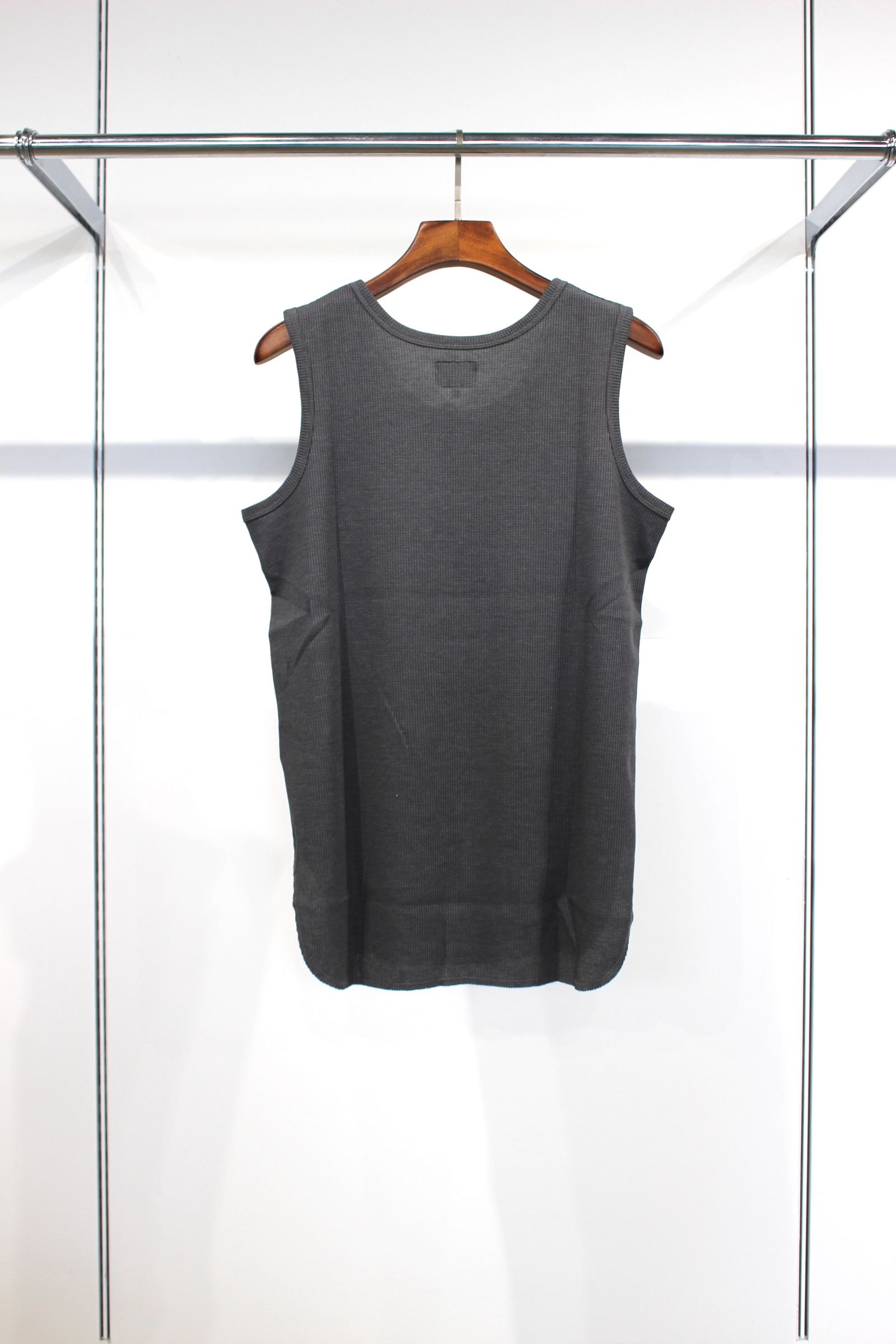 RECYCLED WAFFLE TANK/GRAY